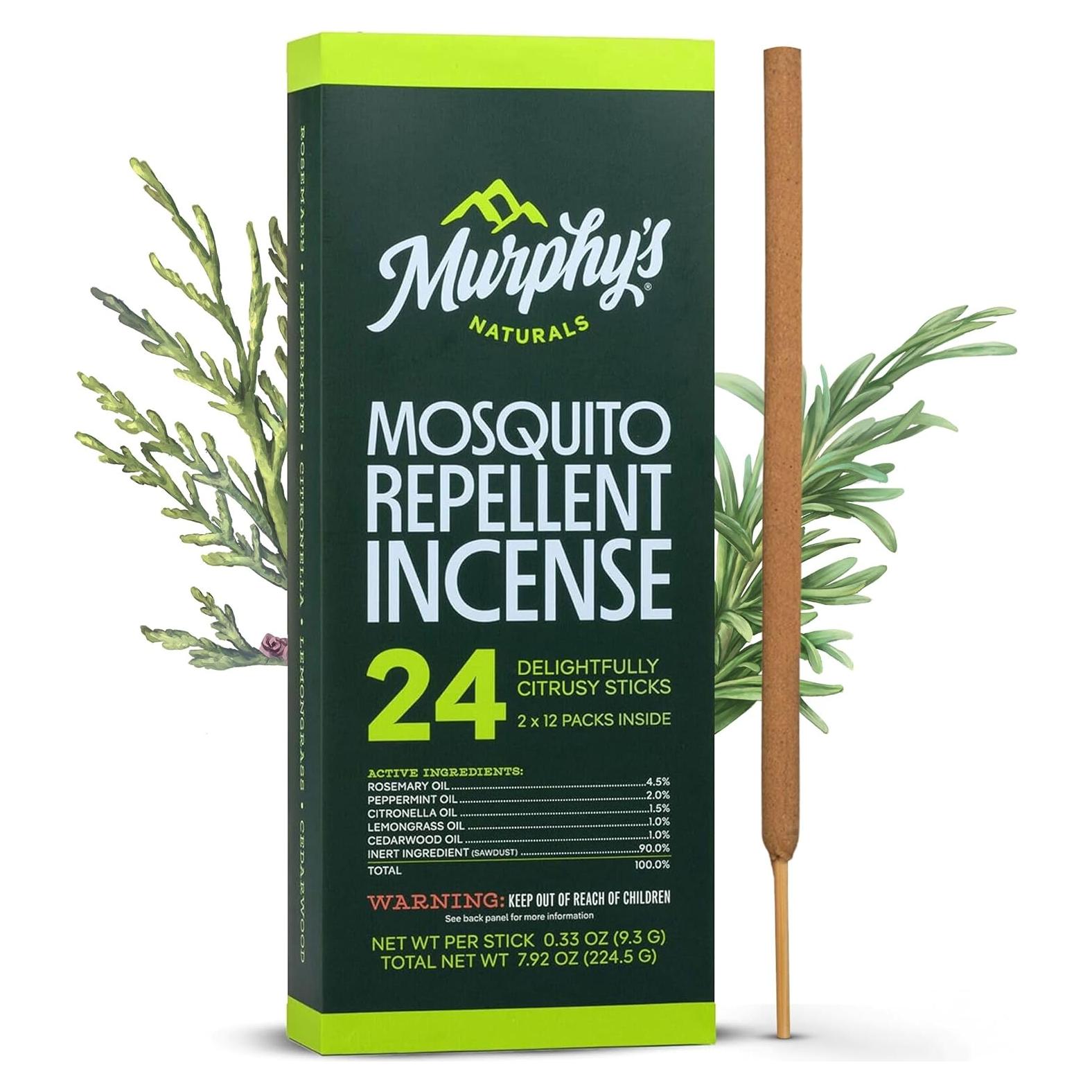 Incienso Repelente de Mosquitos Murphy's Naturals 24 Unidades