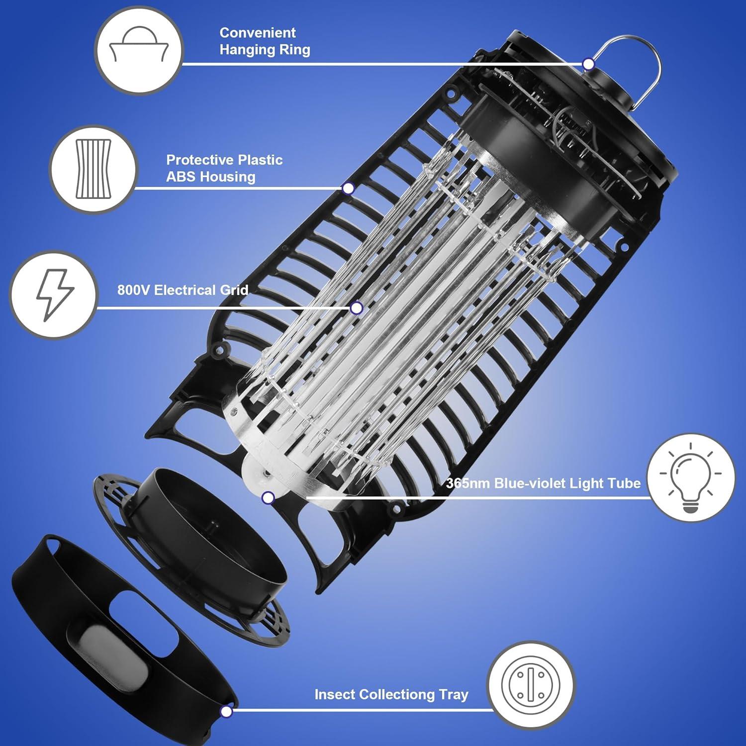 Zapper Eléctrico de Insectos Lulu Home 365nm con Luz UV