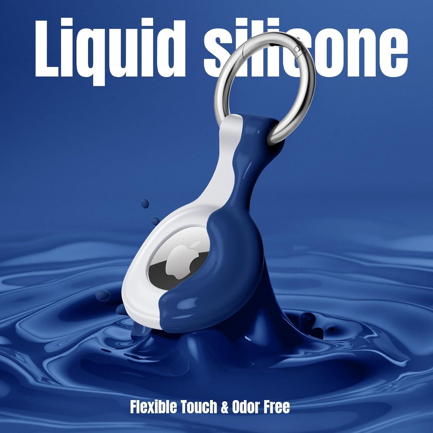 Paquete de 4 Fundas Silicona Impermeable para Apple AirTag