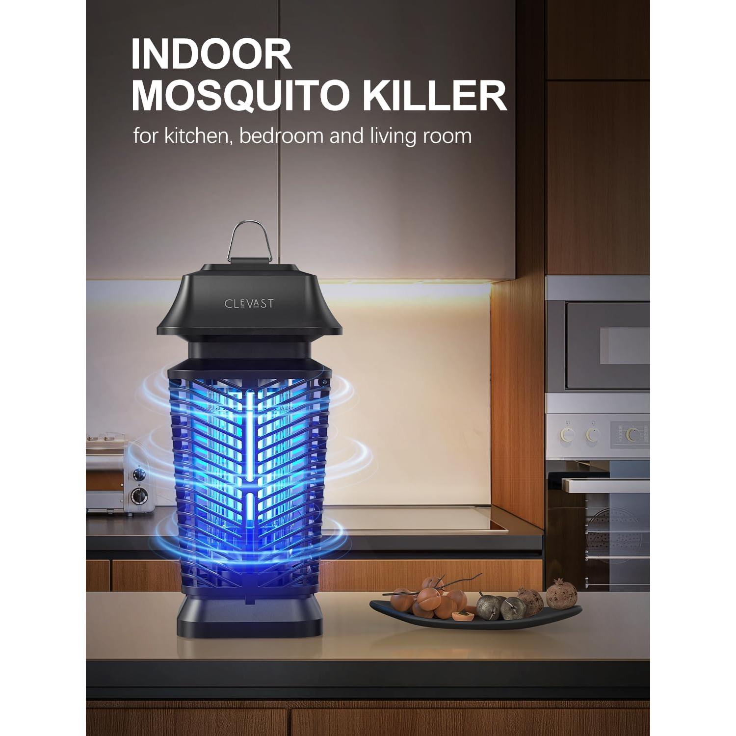Asesino de Mosquitos Eléctrico CLEVAST 20W UV - Negro