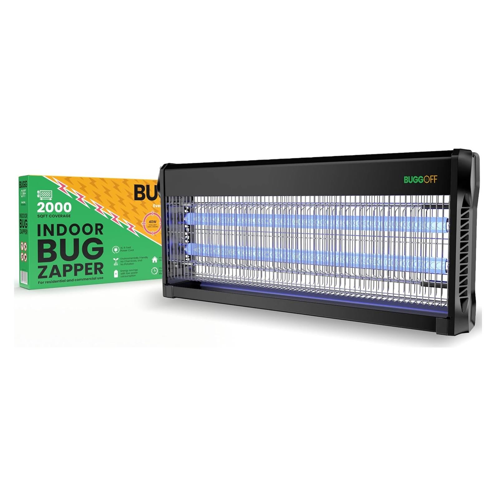 Zapper Eléctrico Bugg OFF 40W para Insectos 185,8 m²