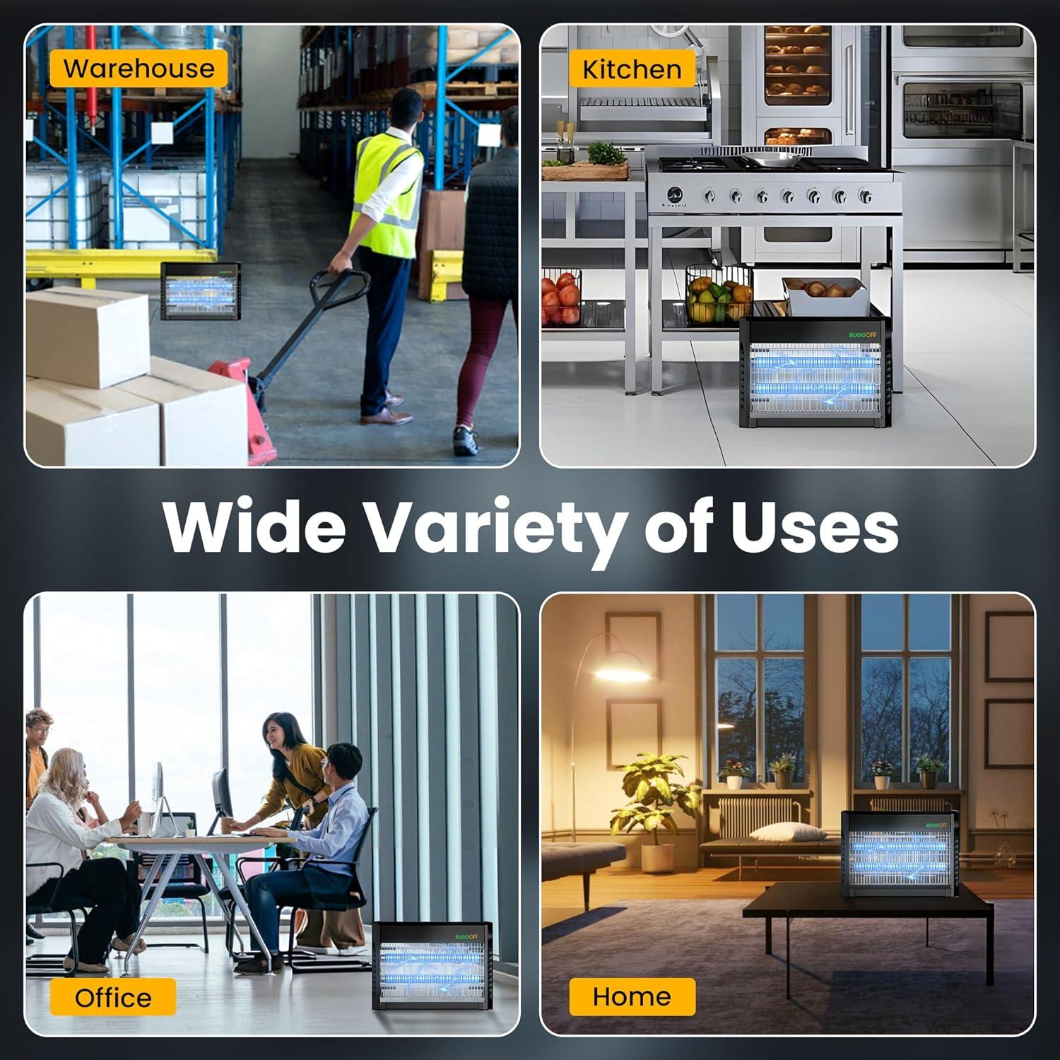 Zapper Eléctrico Bugg OFF 40W para Insectos 185,8 m²