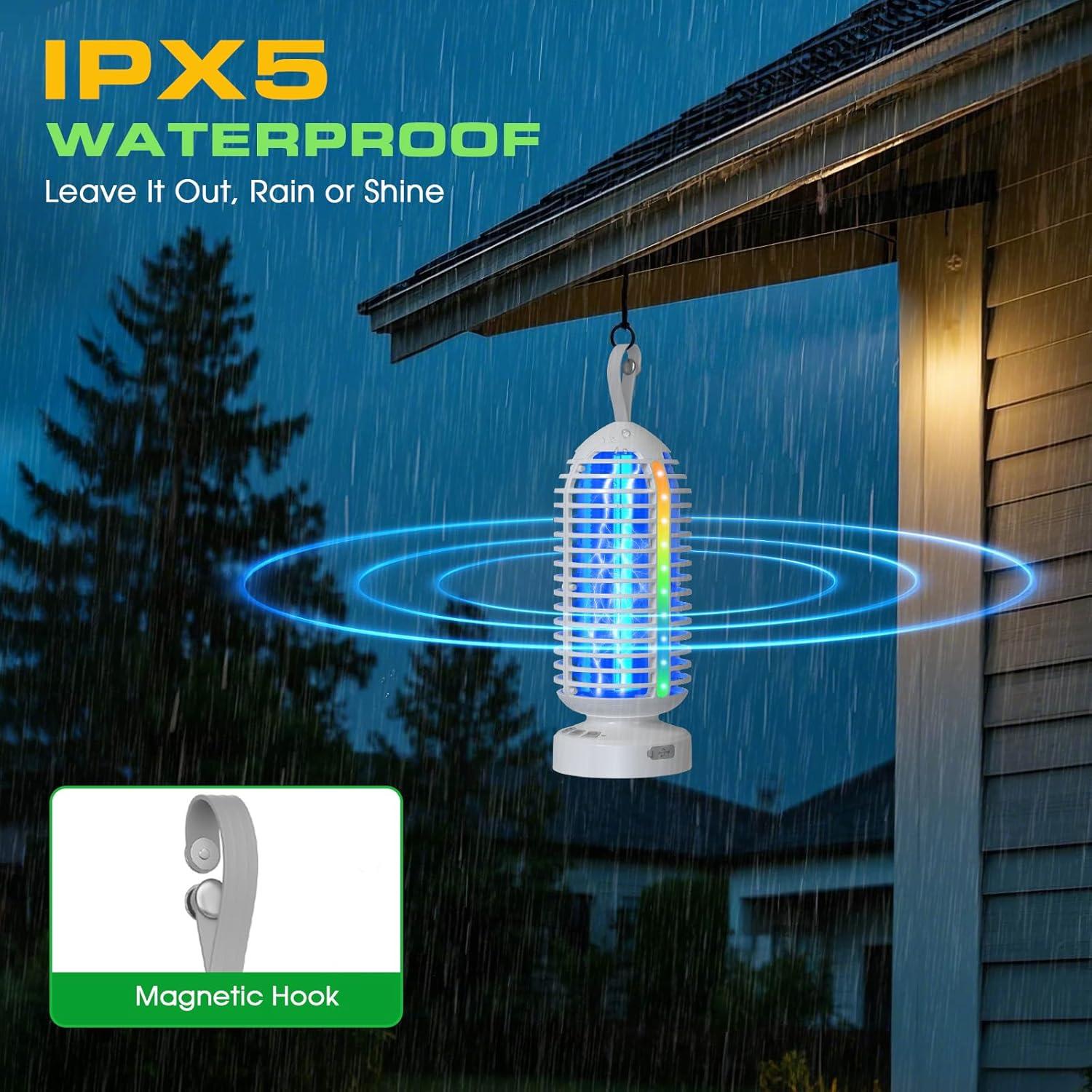 Zapper de Insectos Zwiran 3 en 1 Recargable Impermeable