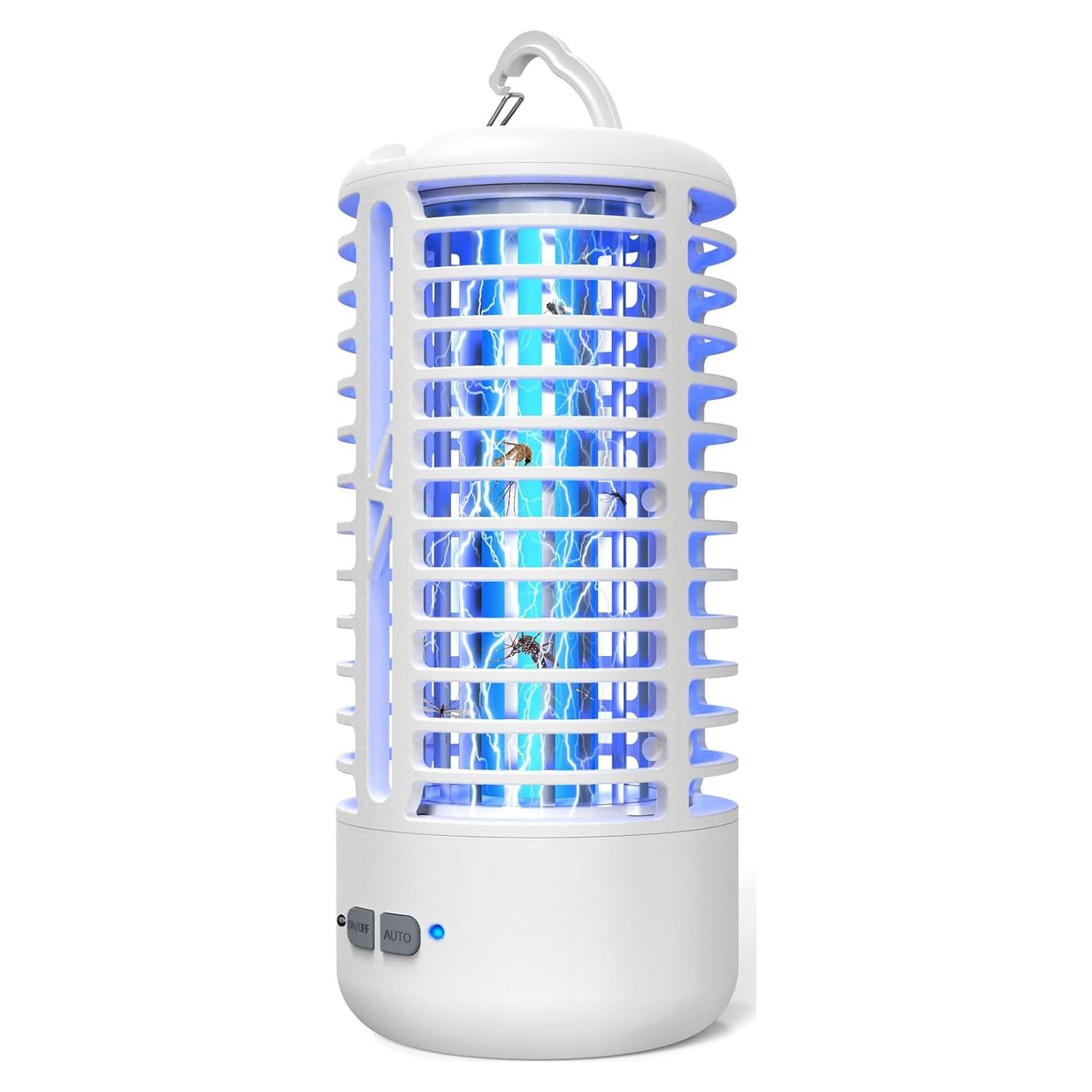 Zapper de Insectos Recargable ZECHUAN 4000mAh Blanco