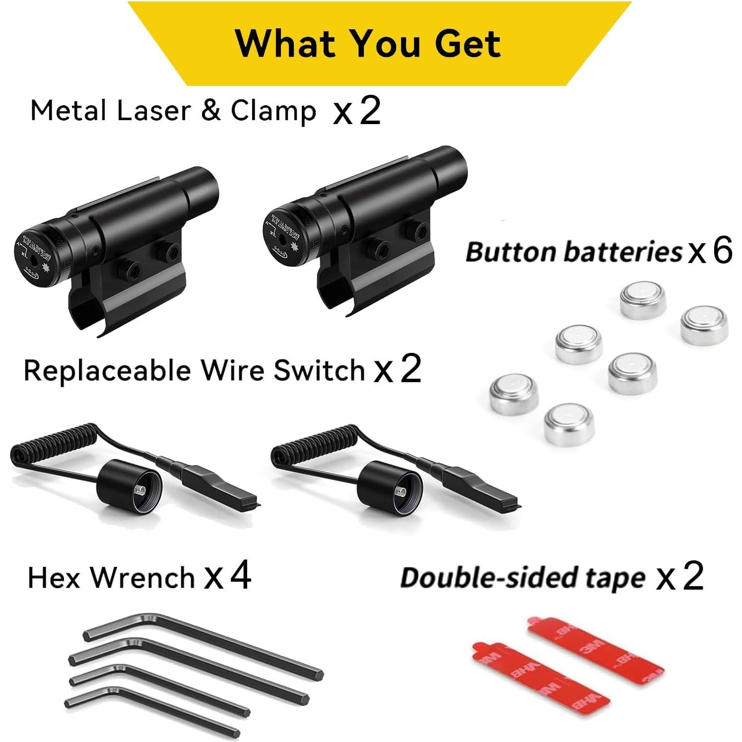 Mira Láser DOPETANE para Bug Salt Gun 2.0/3.0/4.0 - 2 Pcs