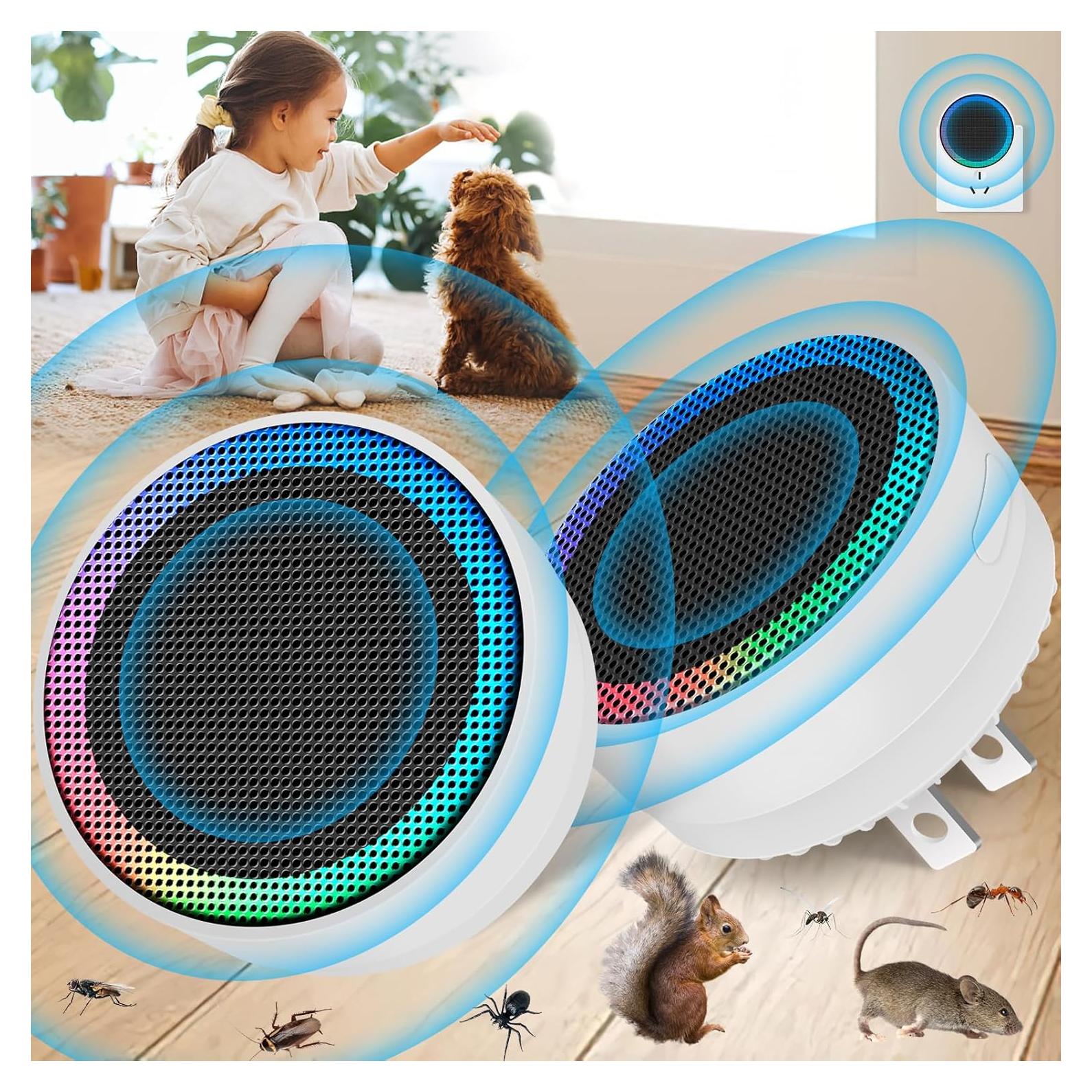 Repelente Ultrasónico de Plagas JNKNT - Paquete de 2