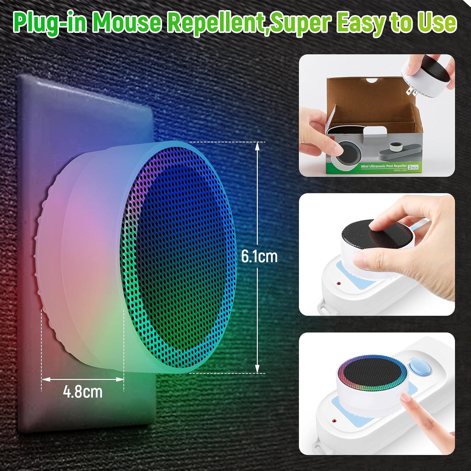 Repelente Ultrasónico de Plagas JNKNT - Paquete de 2