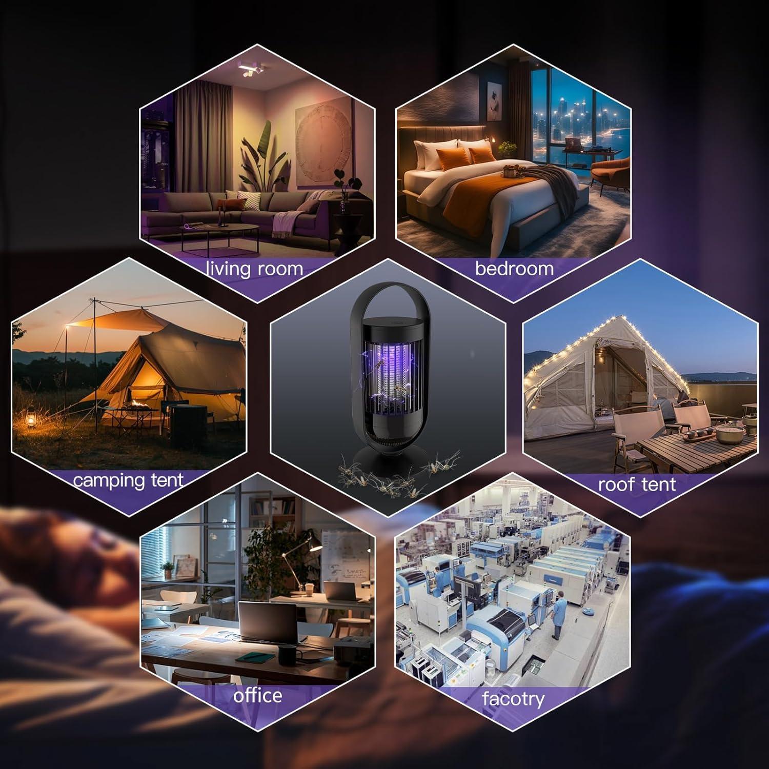 Zapper de Mosquitos CASACASA 408g con Luz LED y Modo Dual