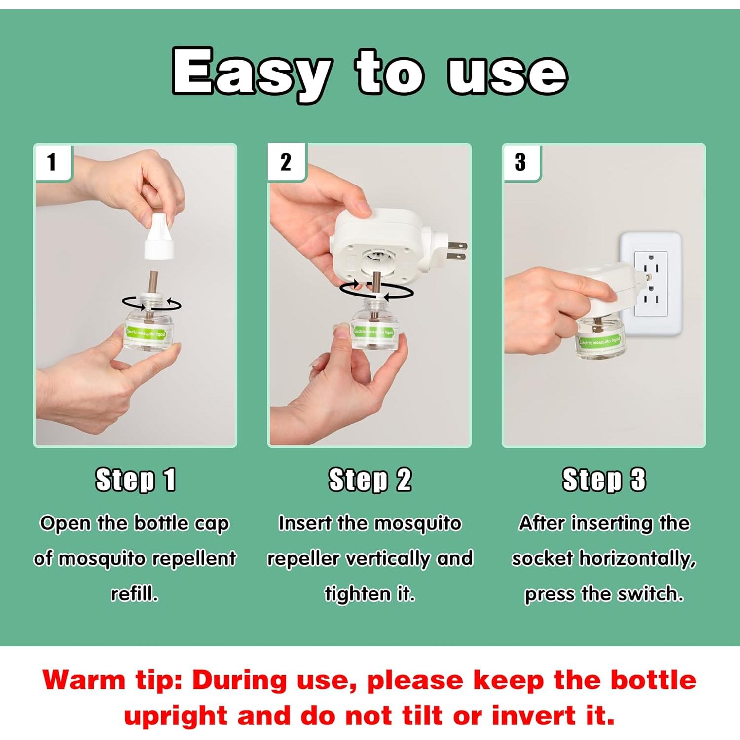 Repelente Electrónico de Mosquitos Ddrihlees Q5 con 2 Recargas