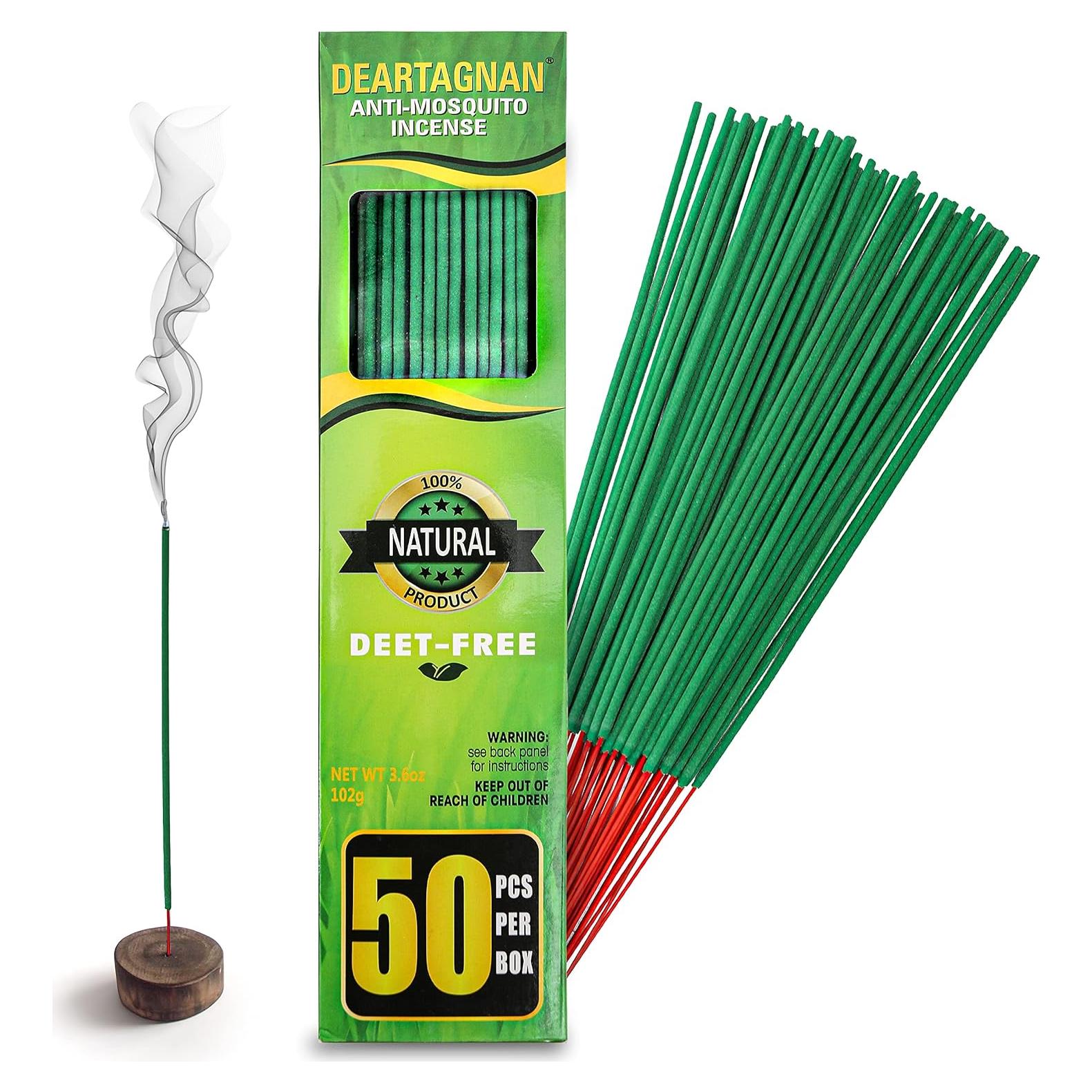 Varitas de Incienso Repelente de Mosquitos DEARTAGNAN 50 Piezas