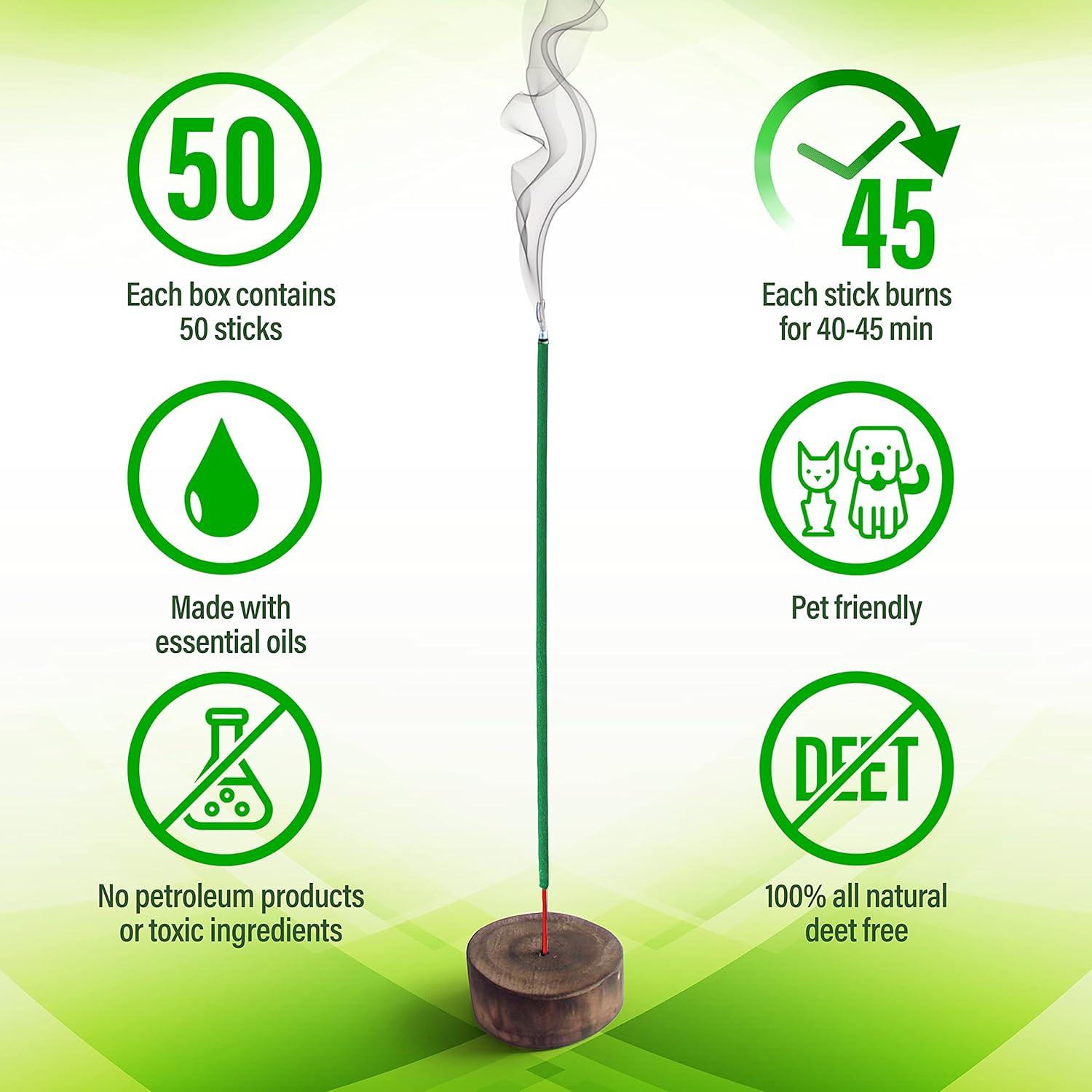 Varitas de Incienso Repelente de Mosquitos DEARTAGNAN 50 Piezas