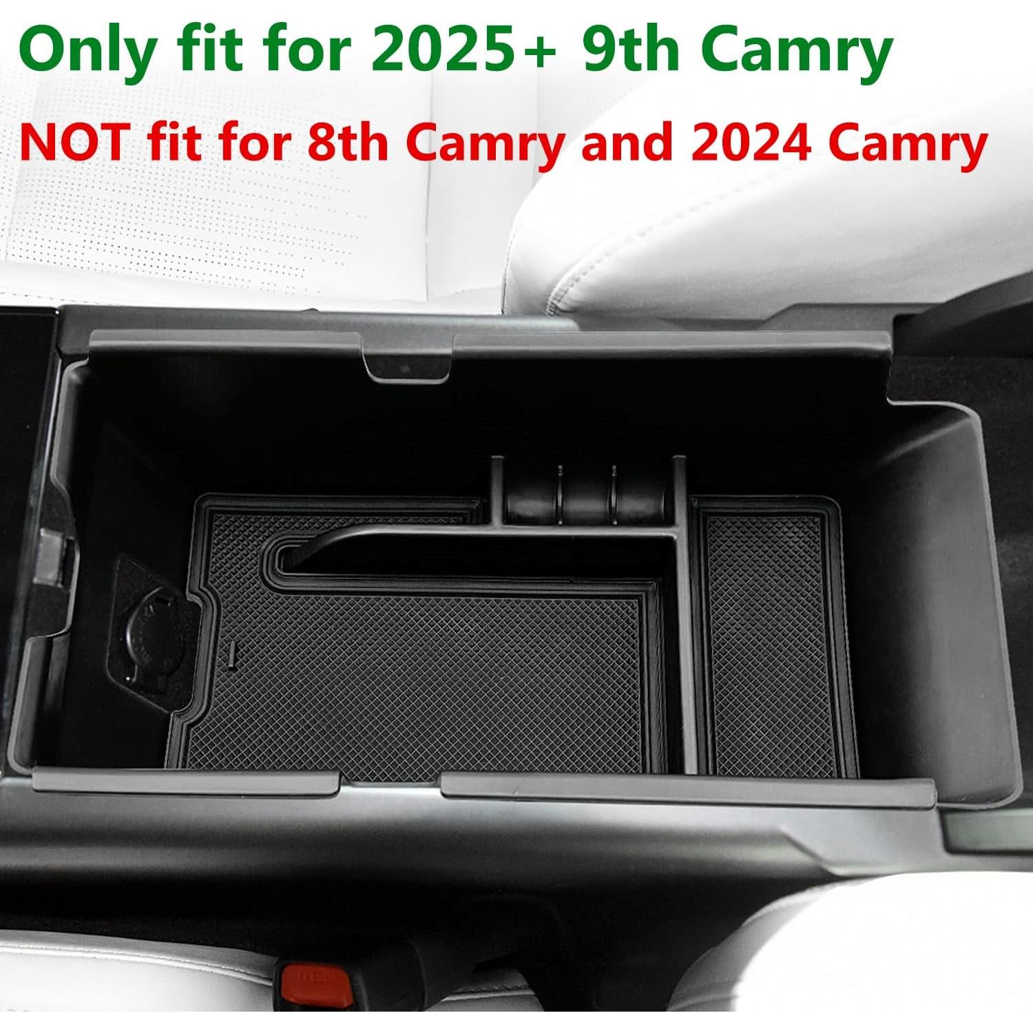 Organizador de Consola Central EVTIME para Camry 2024-2025 Negro