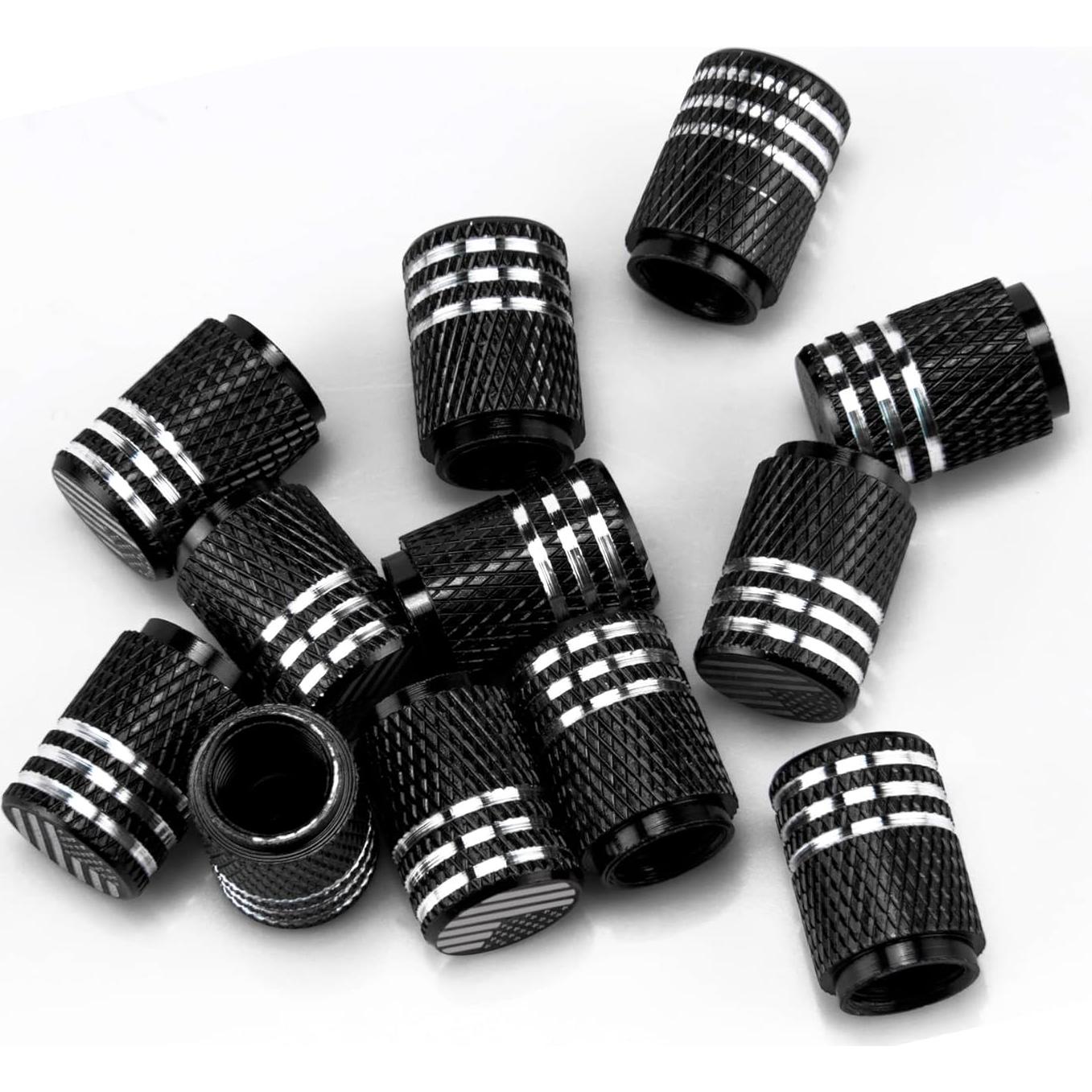 Tapa de Válvula SINGARO 12PCS Aluminio Bandera Americana