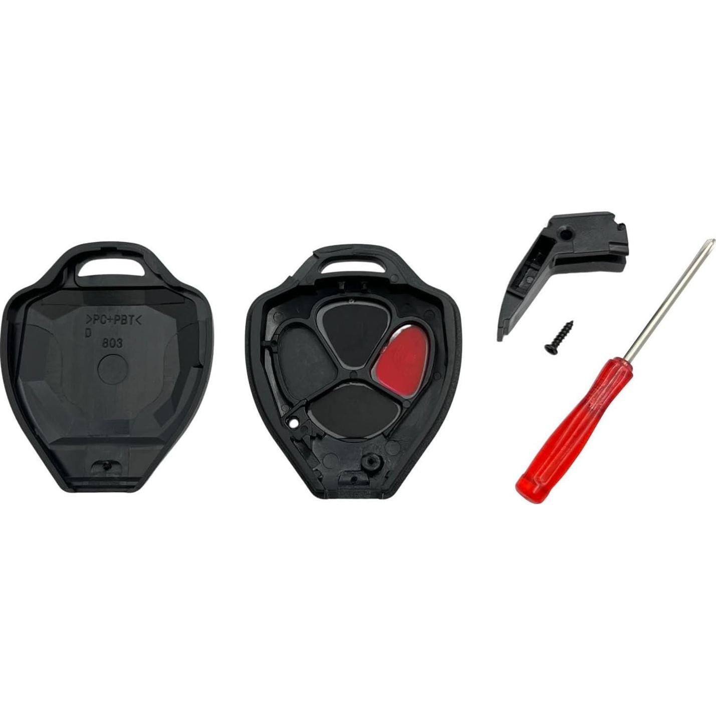 Funda de Llave de Repuesto Toyota 3 Botones WKIOERAD