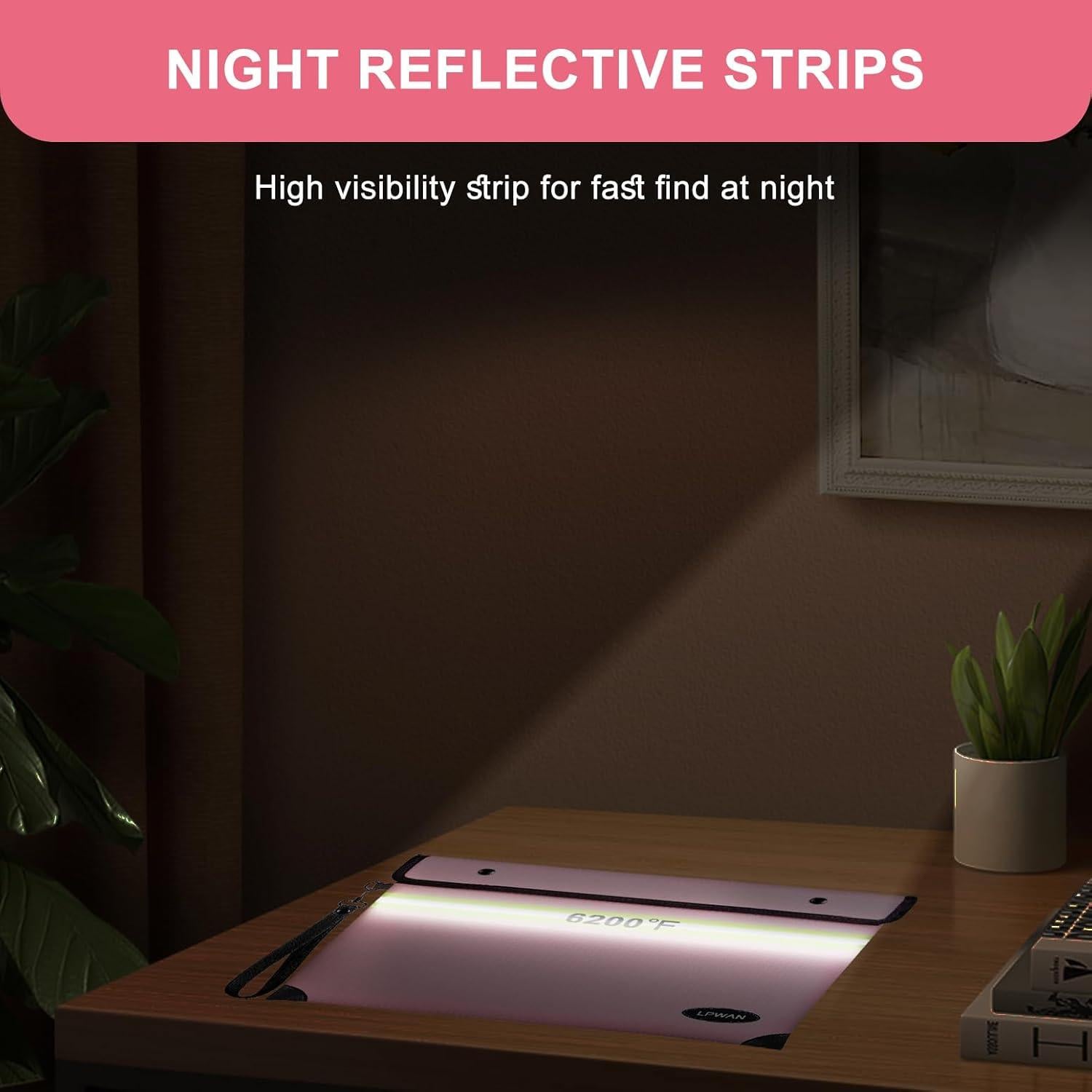 Bolsa Aislada a Prueba de Fuego ZYMMYZ 35.31x26.94cm Rosa