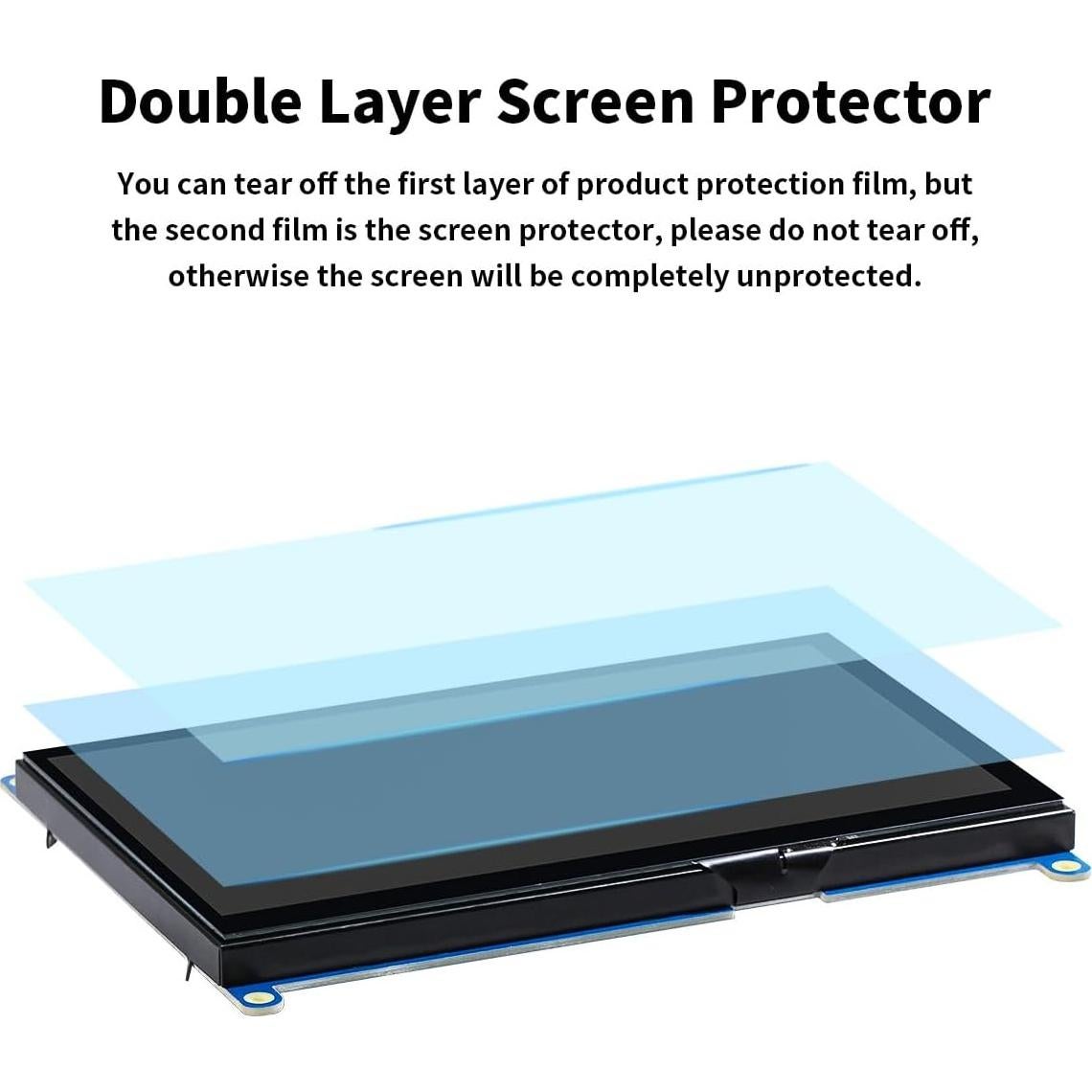 Monitor LCD 7" CUQI 1024x600 para Raspberry Pi y PC