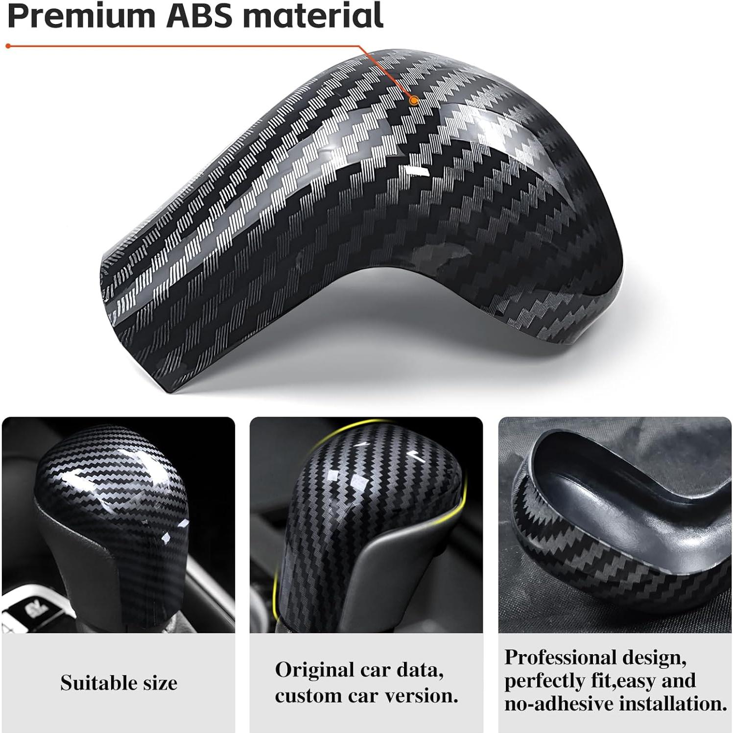 Cubierta de pomo de cambio Toyota Camry 2018-2025 y Corolla 2019-2025 - Fibra de carbono