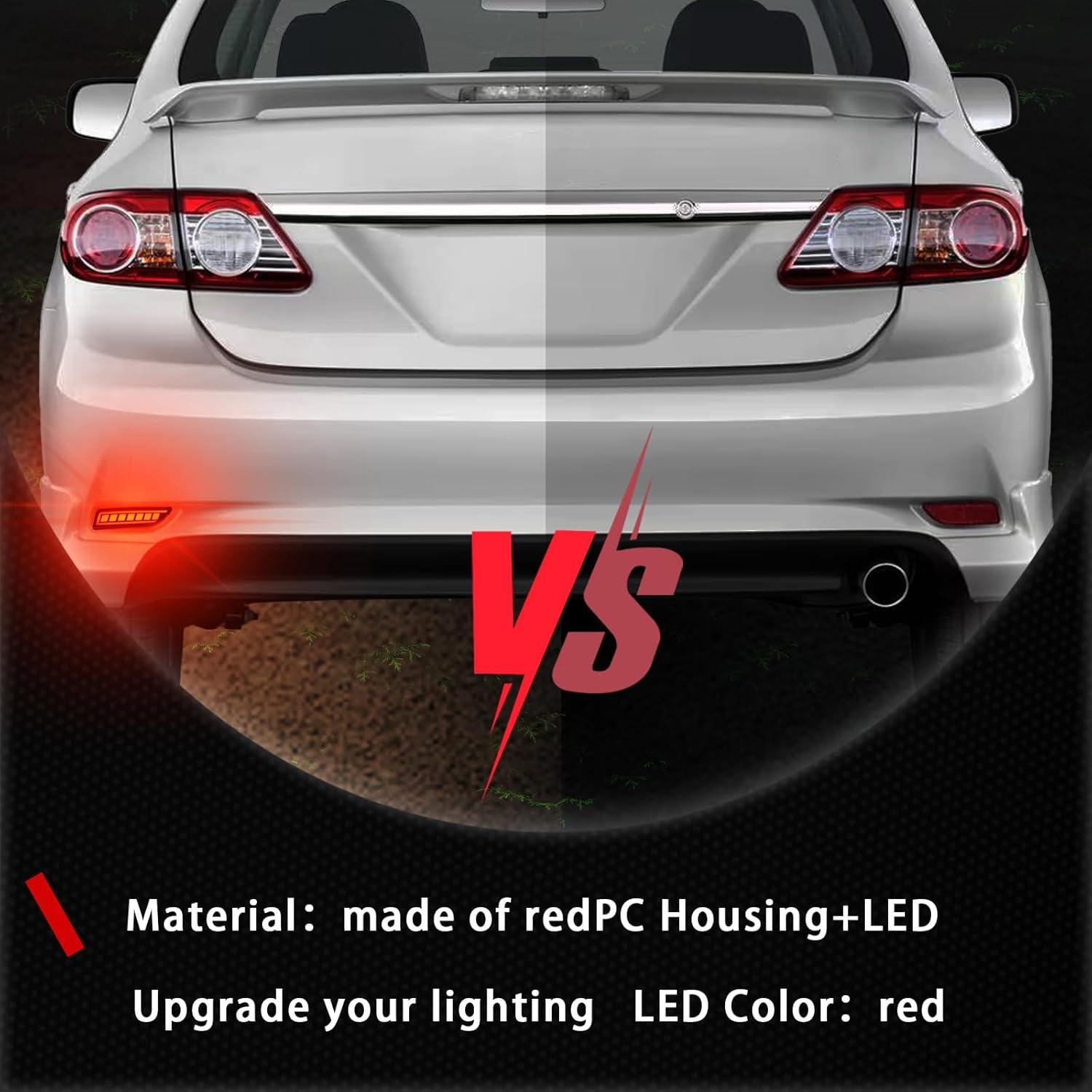 Reflectores LED PGTOPONE para Toyota Corolla 2011-2013