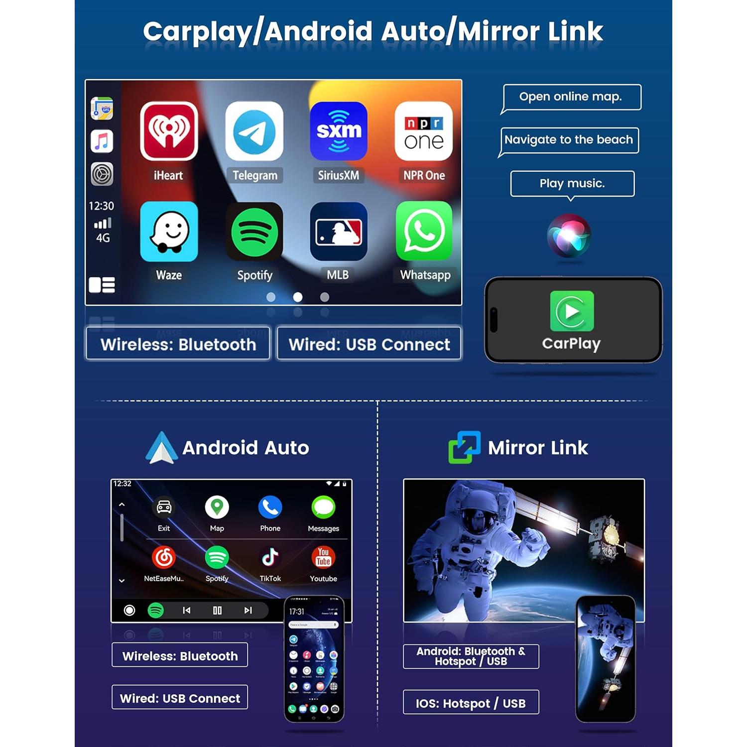 Estéreo Android 2+32G Roinvou para Toyota Yaris 2006-2011