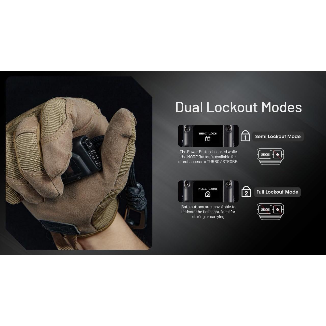 Linterna Nitecore EDC27 UHi 3100 lúmenes USB-C delgada