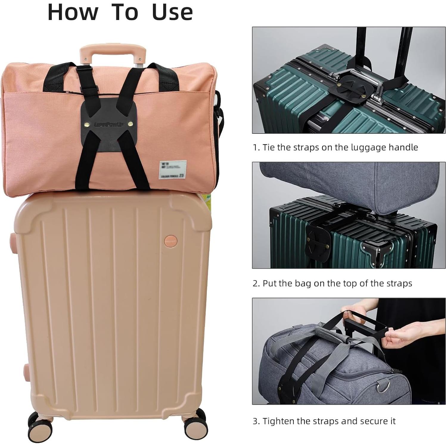 Correas de Equipaje Bungee LapinPowUp - Ajustables TSA, 2 Pzas