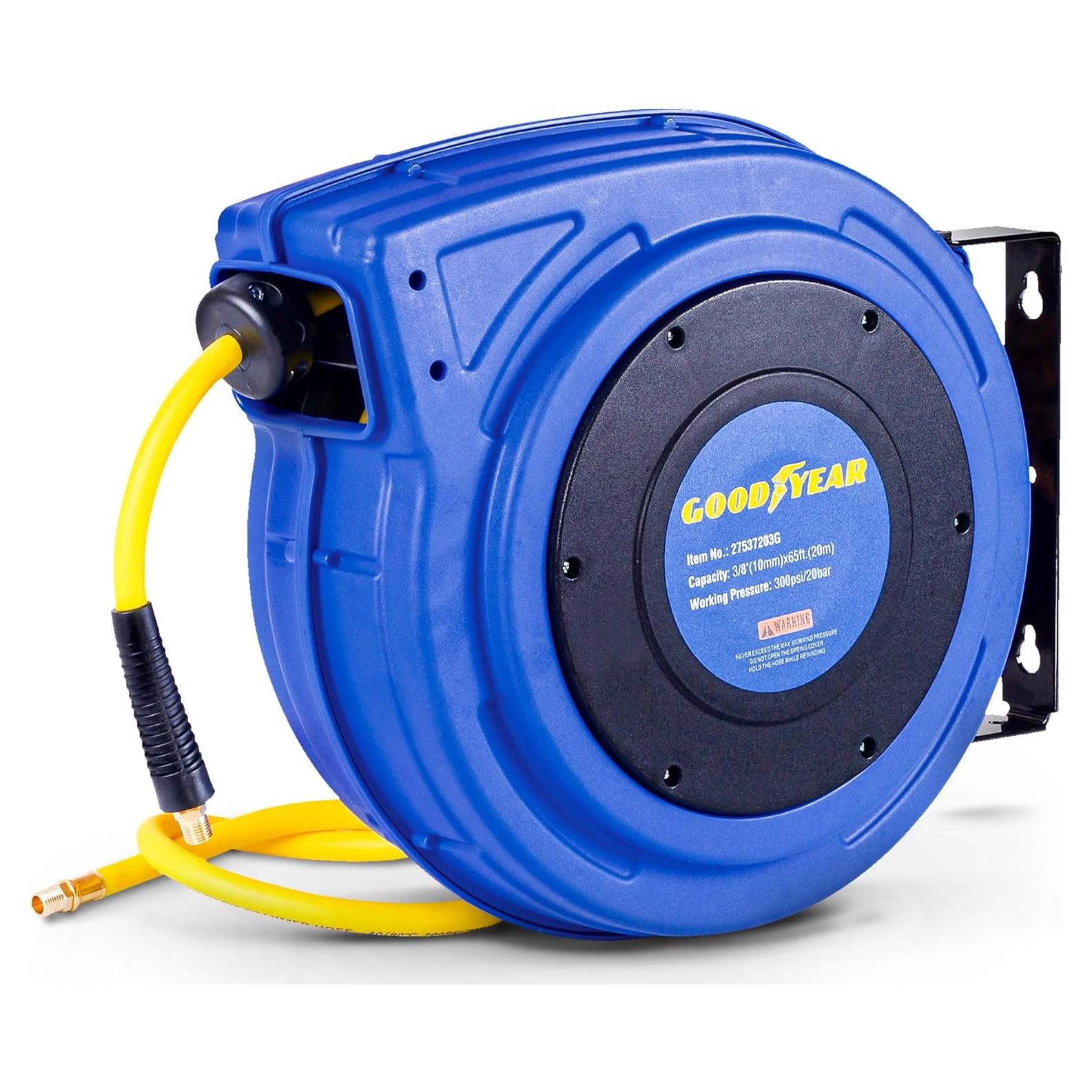 Carrete de Manguera Retráctil Goodyear 20m 300PSI Polipropileno