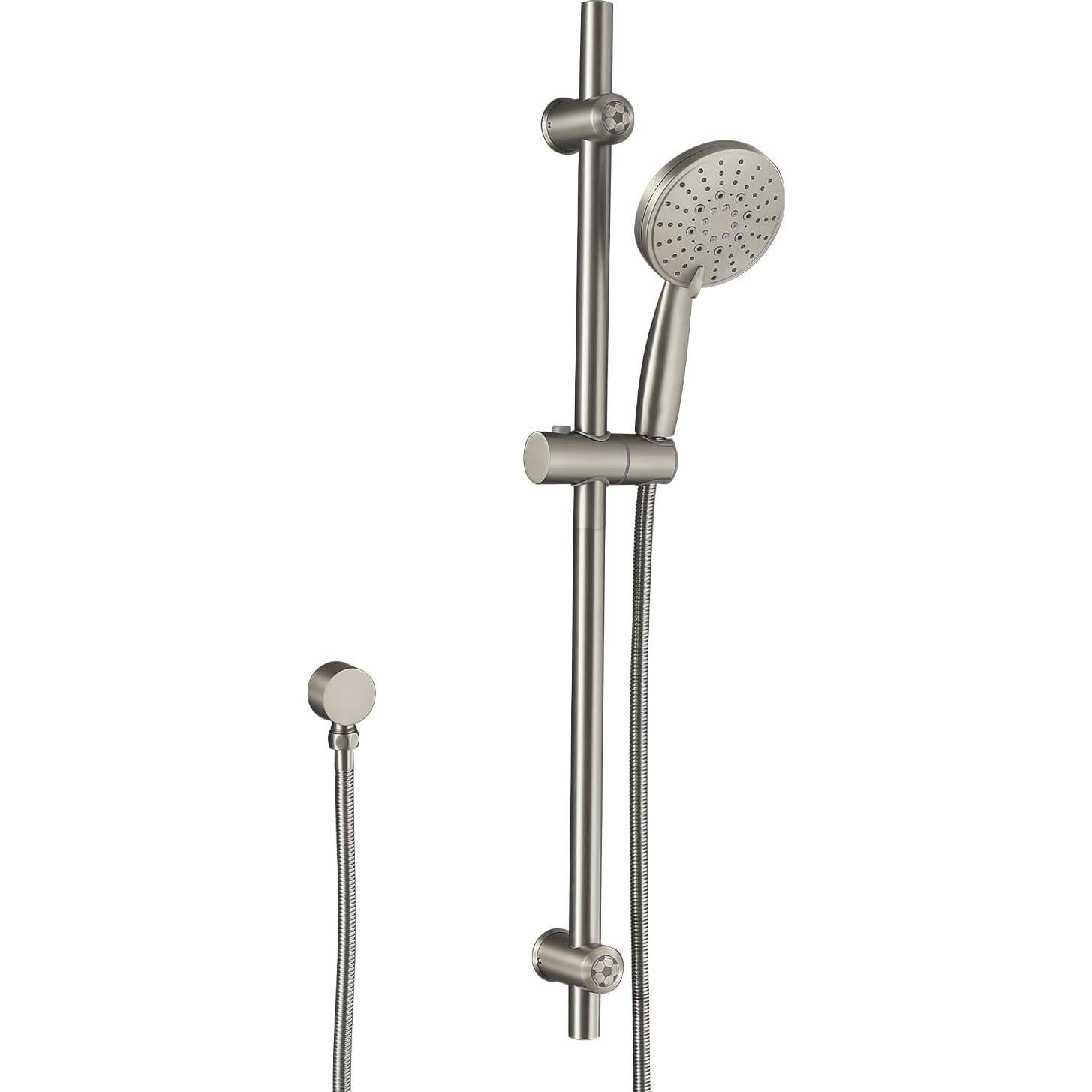 Sistema de Ducha Deslizante Vanbus 2024, Acero Inoxidable, 5 Funciones