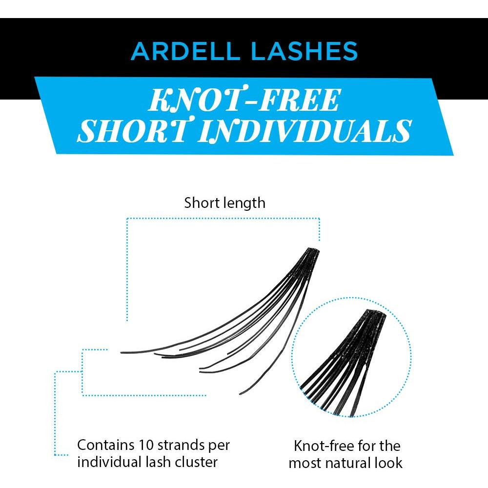 Pestañas Postizas Individuales Ardell - Cortas 8mm, Negras, Naturales