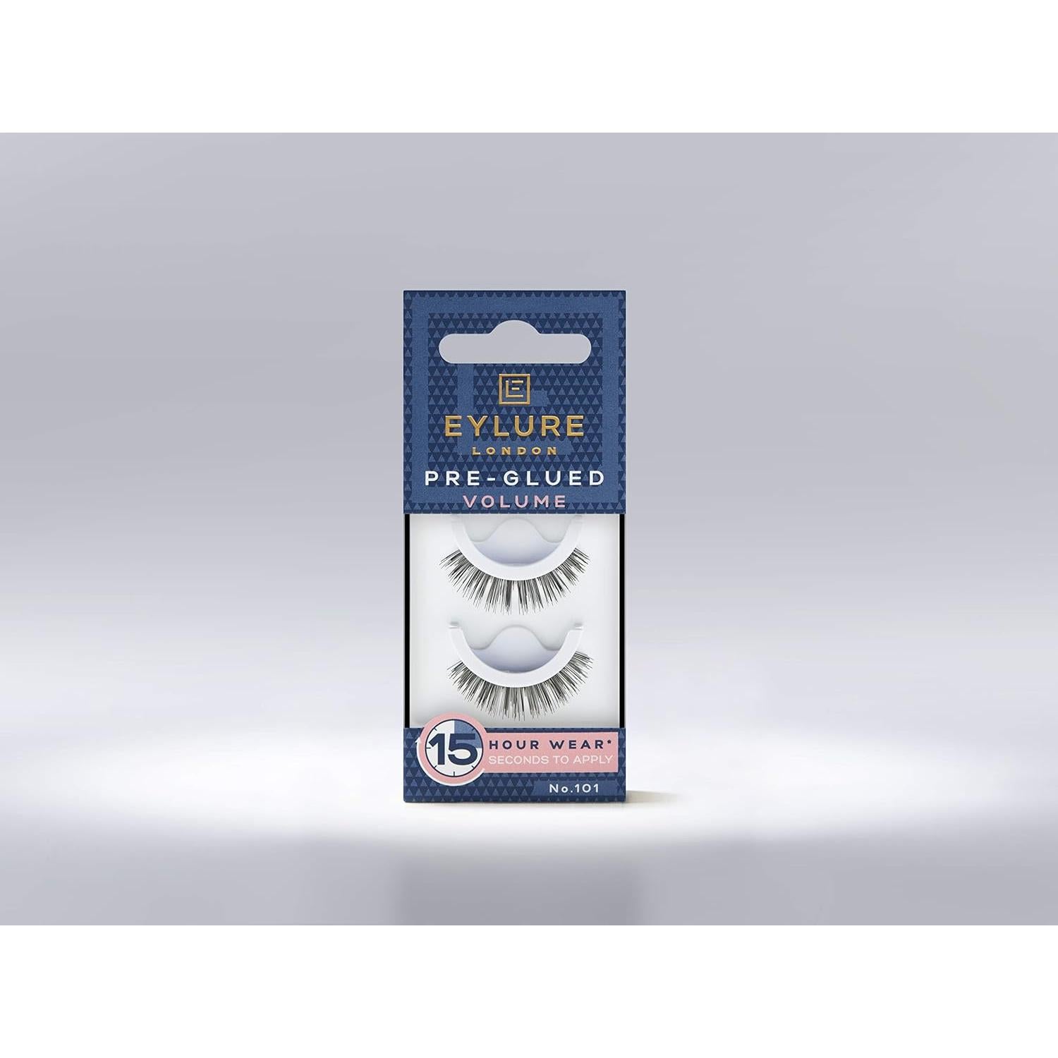 Pestañas Postizas Pre-pegadas Eylure No. 101 Volumen 1 Par