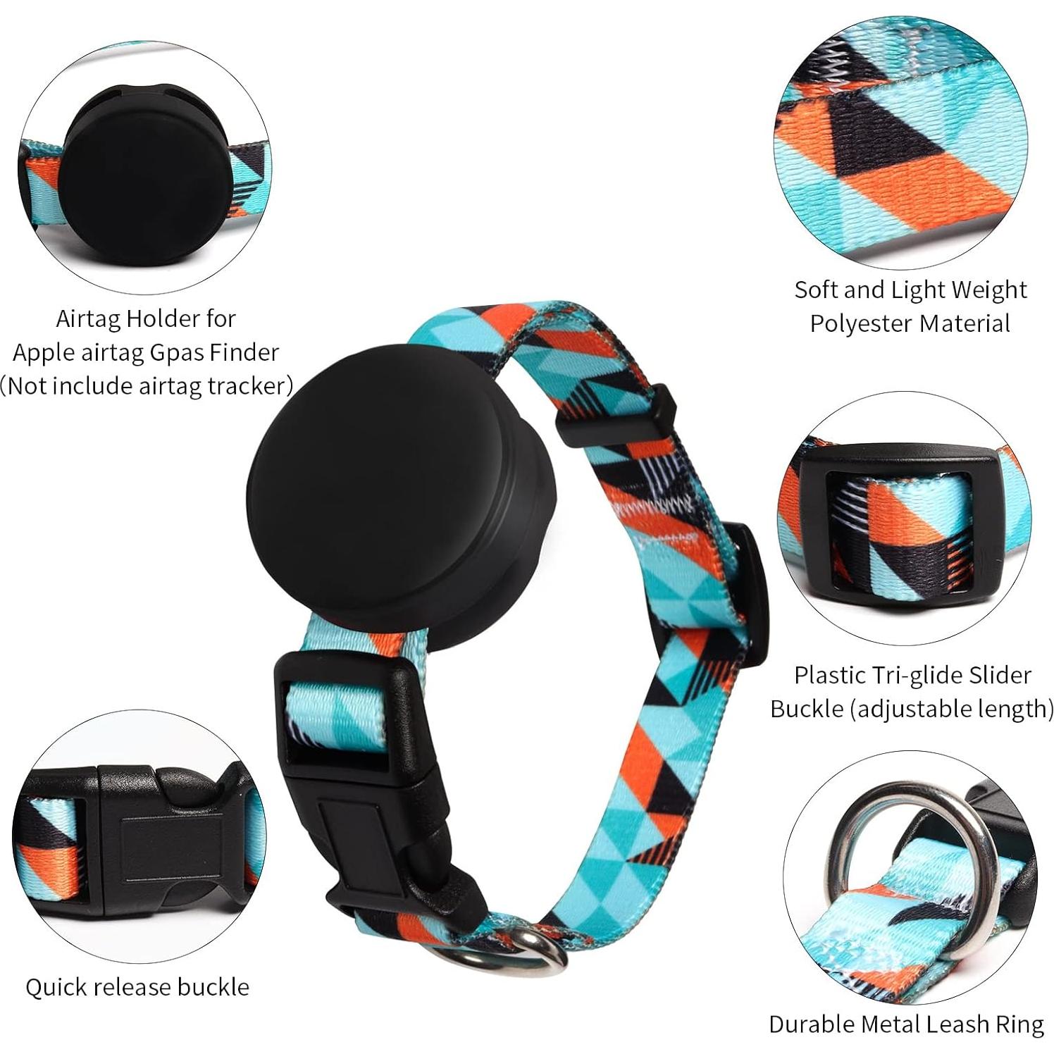 Soporte para Collar de Perro con Funda para Airtag - S 24.9-39.9 cm