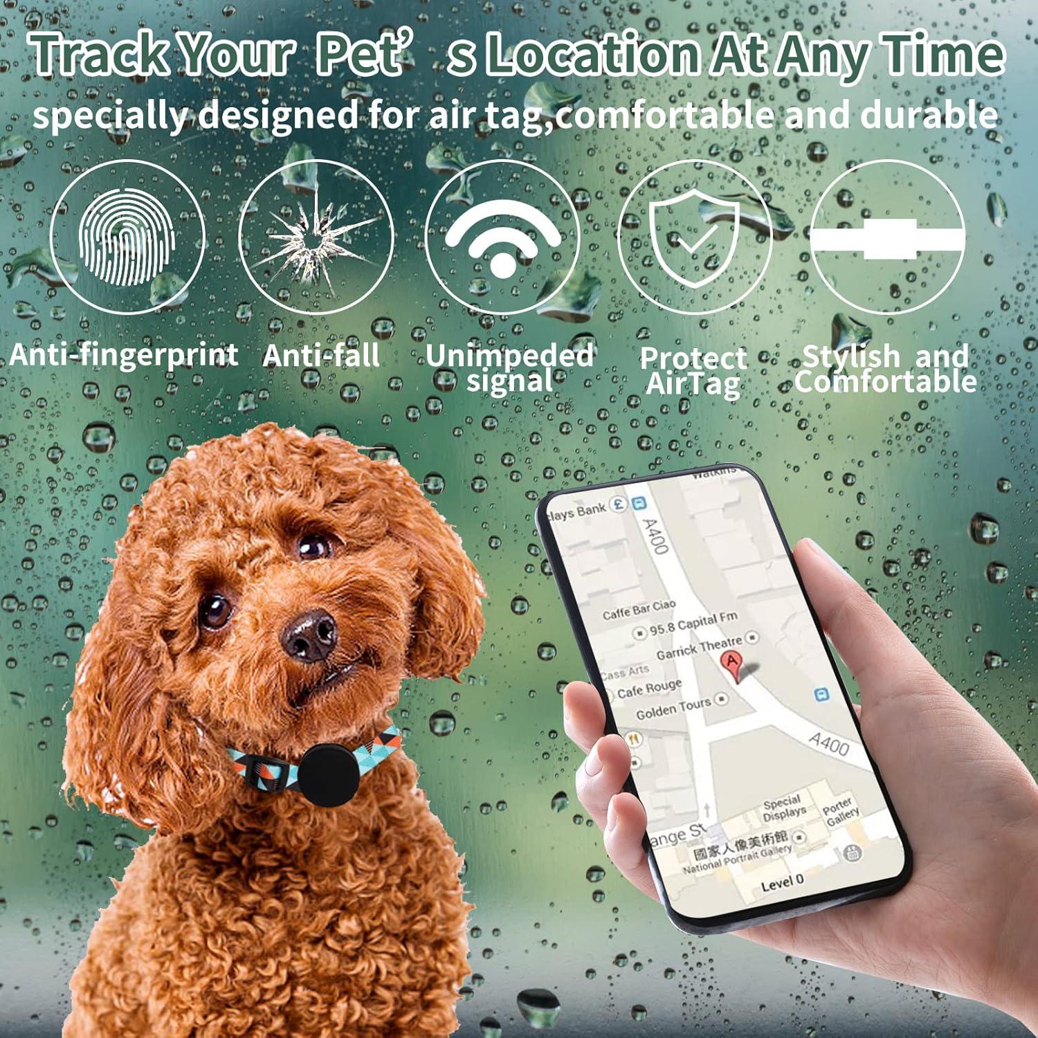 Soporte para Collar de Perro con Funda para Airtag - S 24.9-39.9 cm