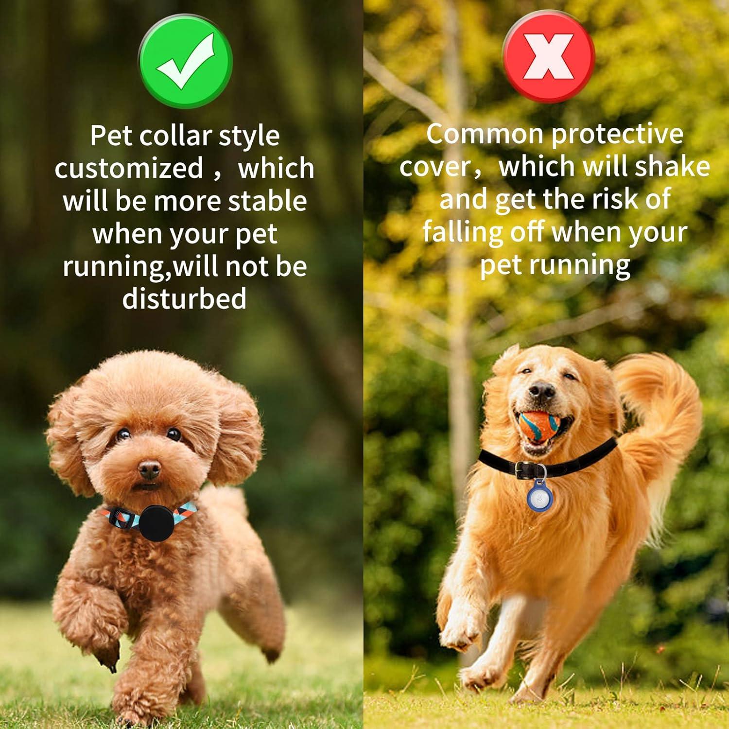 Soporte para Collar de Perro con Funda para Airtag - S 24.9-39.9 cm