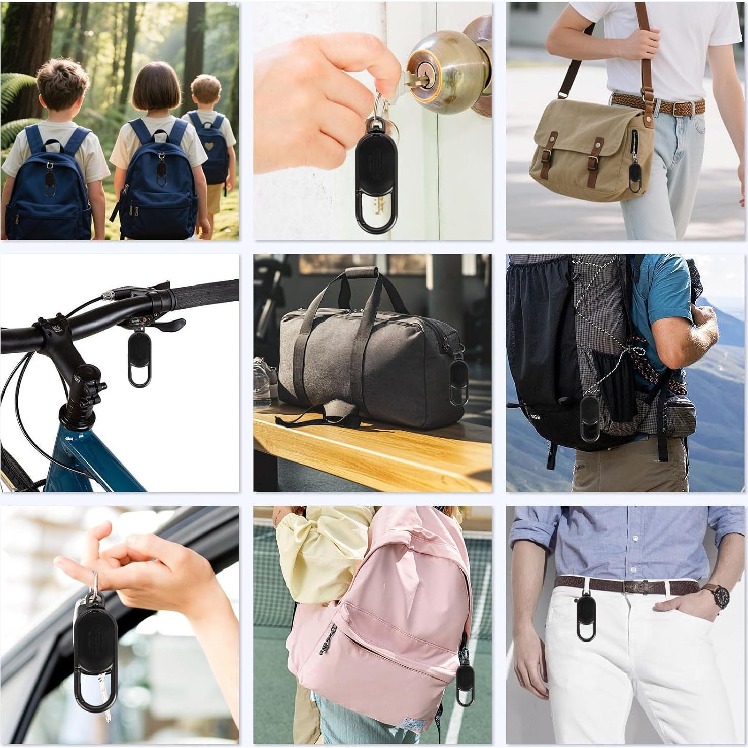 Rastreador GPS llavero Auiyod F-15 - Bluetooth, Negro