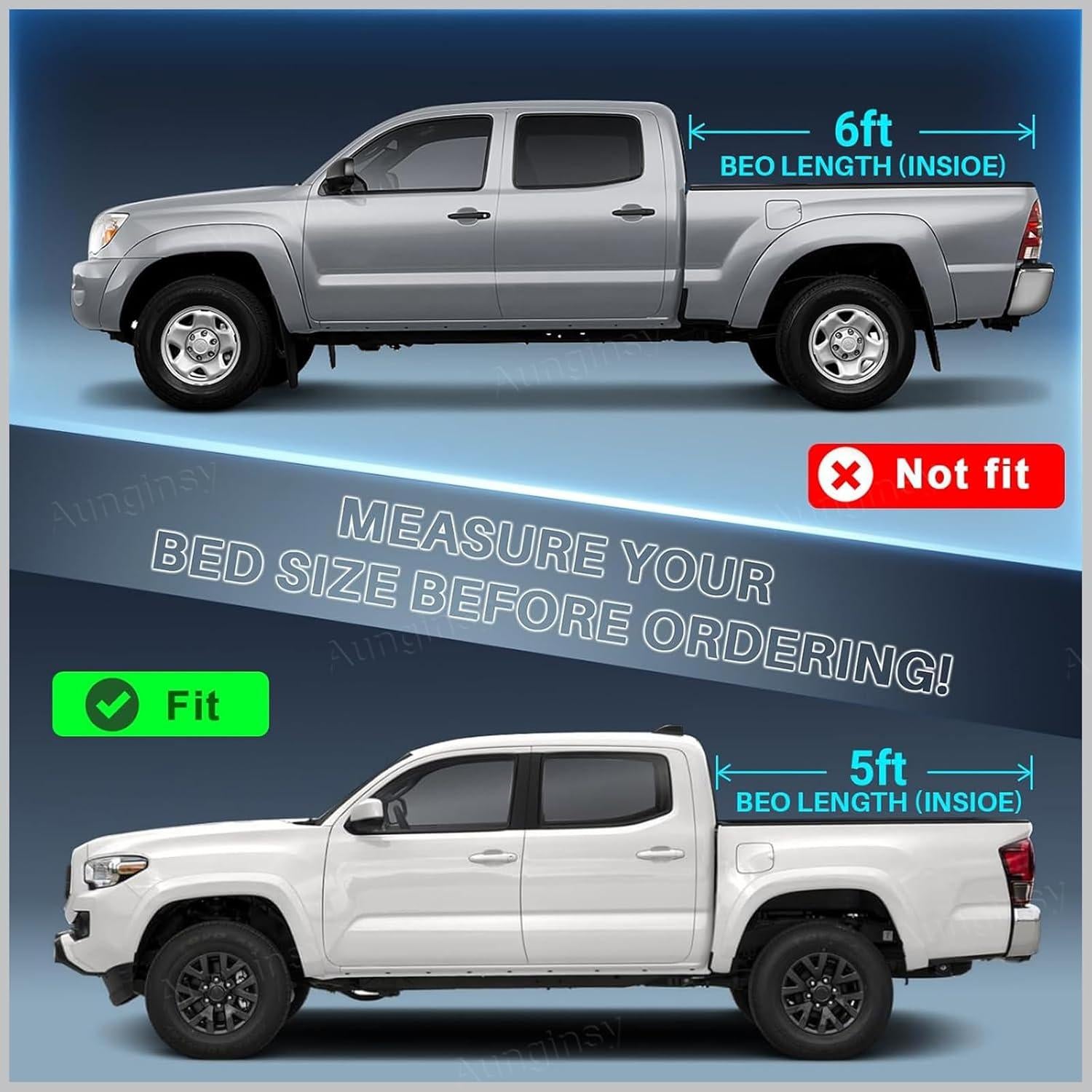 Tapa de tanque de combustible Aunginsy con cerradura Toyota Tacoma 2016-2023