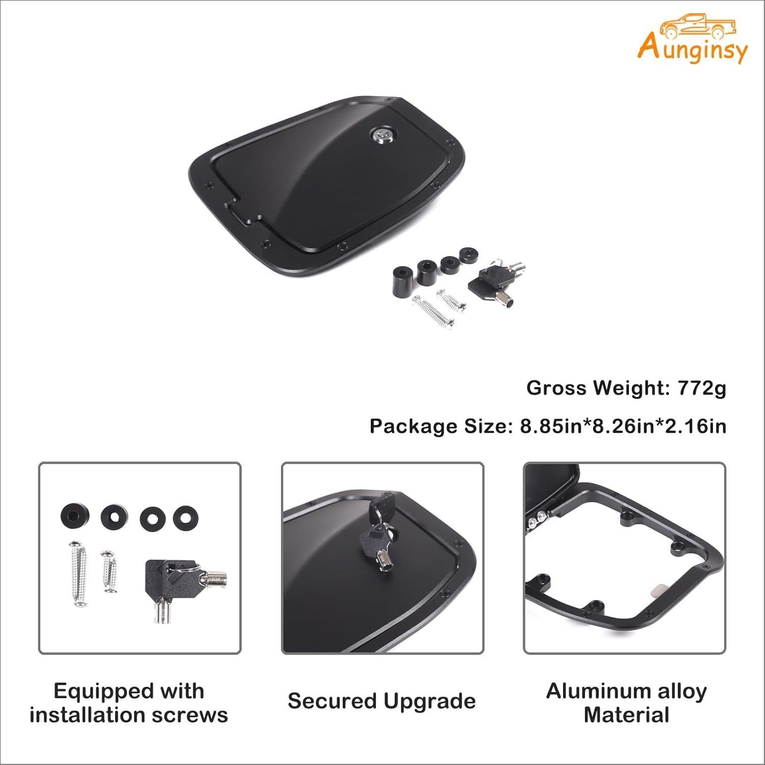 Tapa de tanque de combustible Aunginsy con cerradura Toyota Tacoma 2016-2023