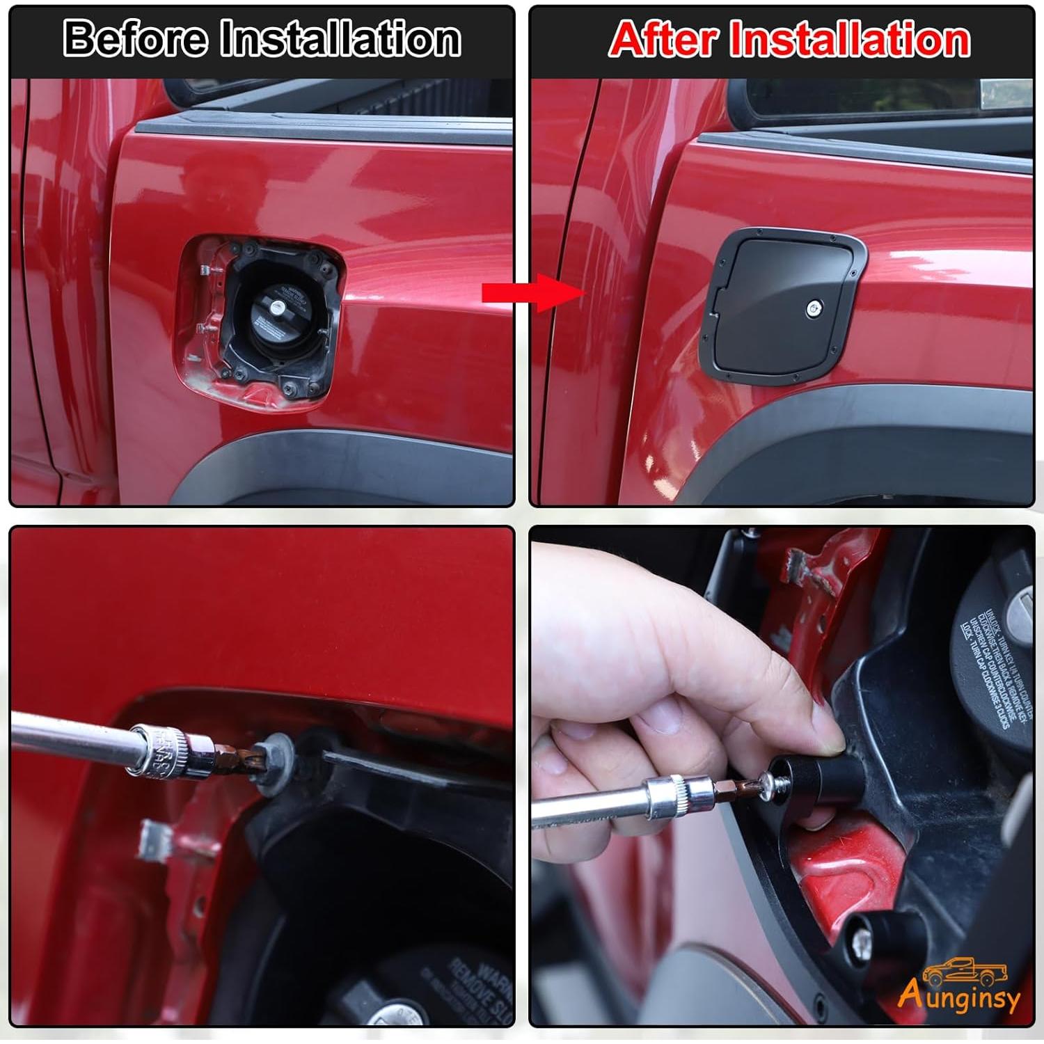 Tapa de tanque de combustible Aunginsy con cerradura Toyota Tacoma 2016-2023