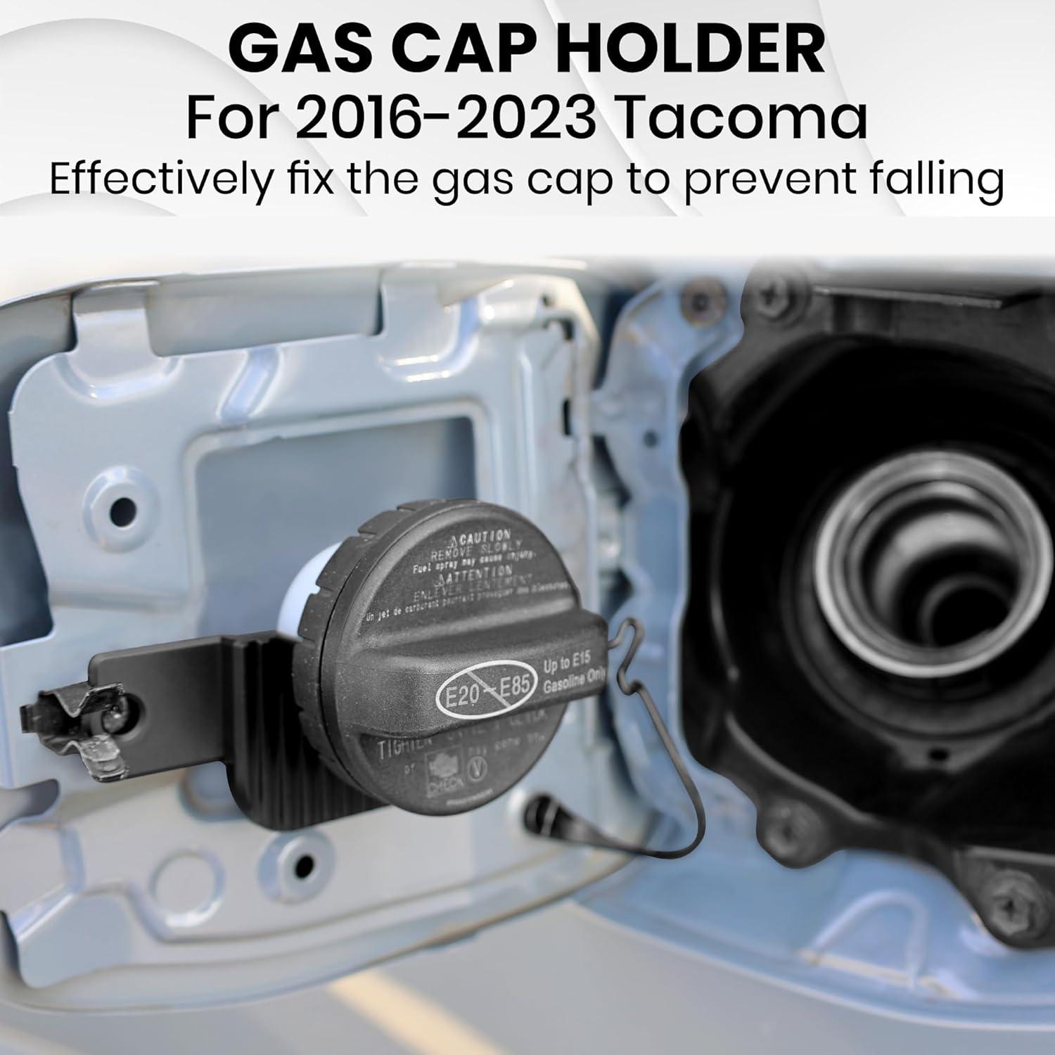 Soporte de Tapón de Gas Dubbs Hardware Tacoma 2016-2023 Negro