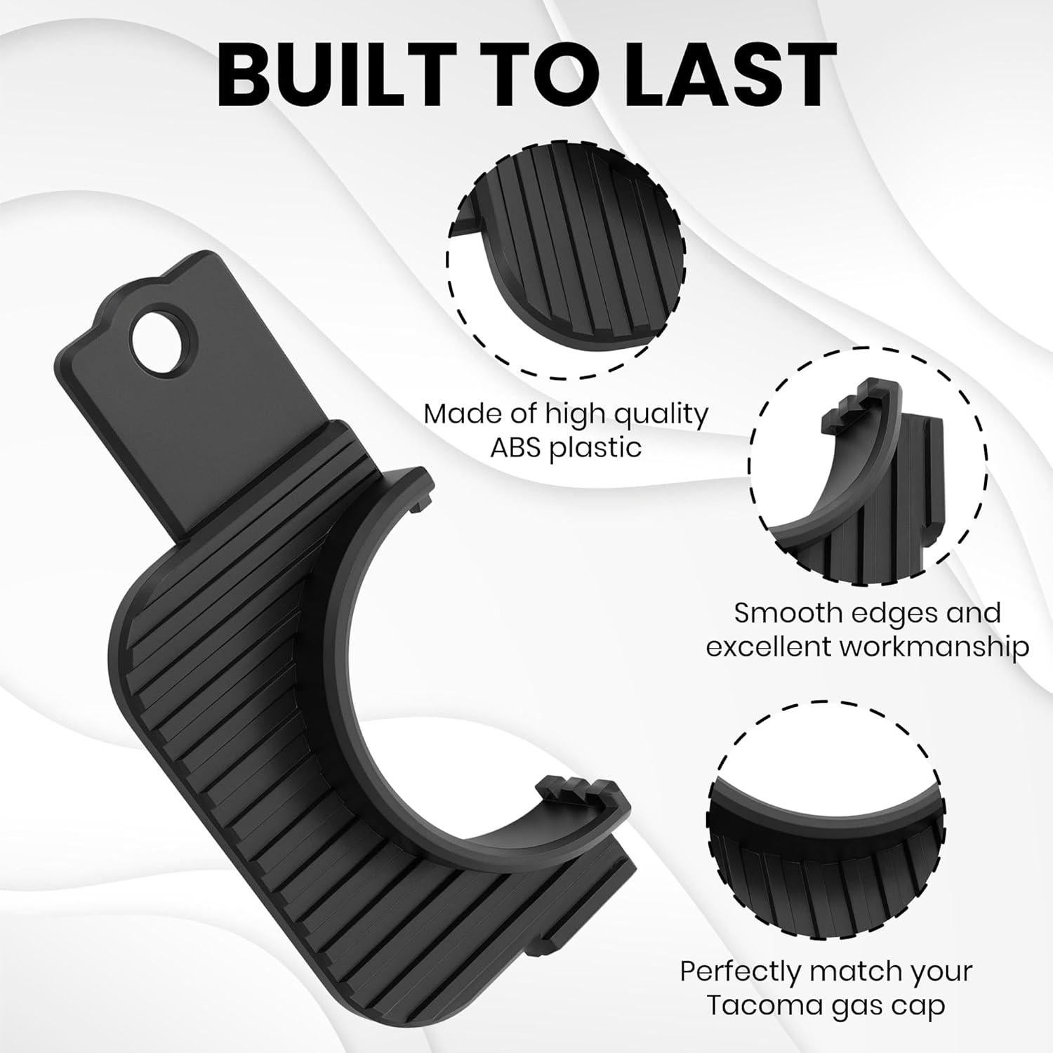 Soporte de Tapón de Gas Dubbs Hardware Tacoma 2016-2023 Negro