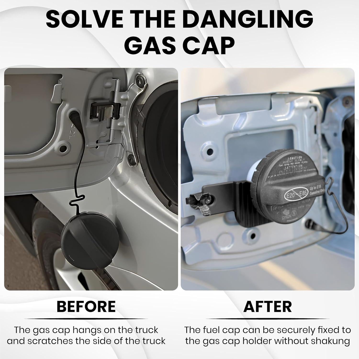 Soporte de Tapón de Gas Dubbs Hardware Tacoma 2016-2023 Negro