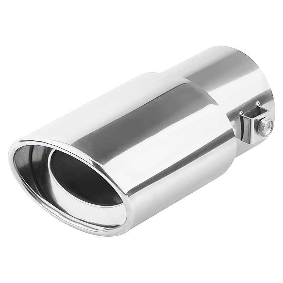 Tubo de Escape de Coche 8sanlione Recto Acero Inoxidable 14.48 cm