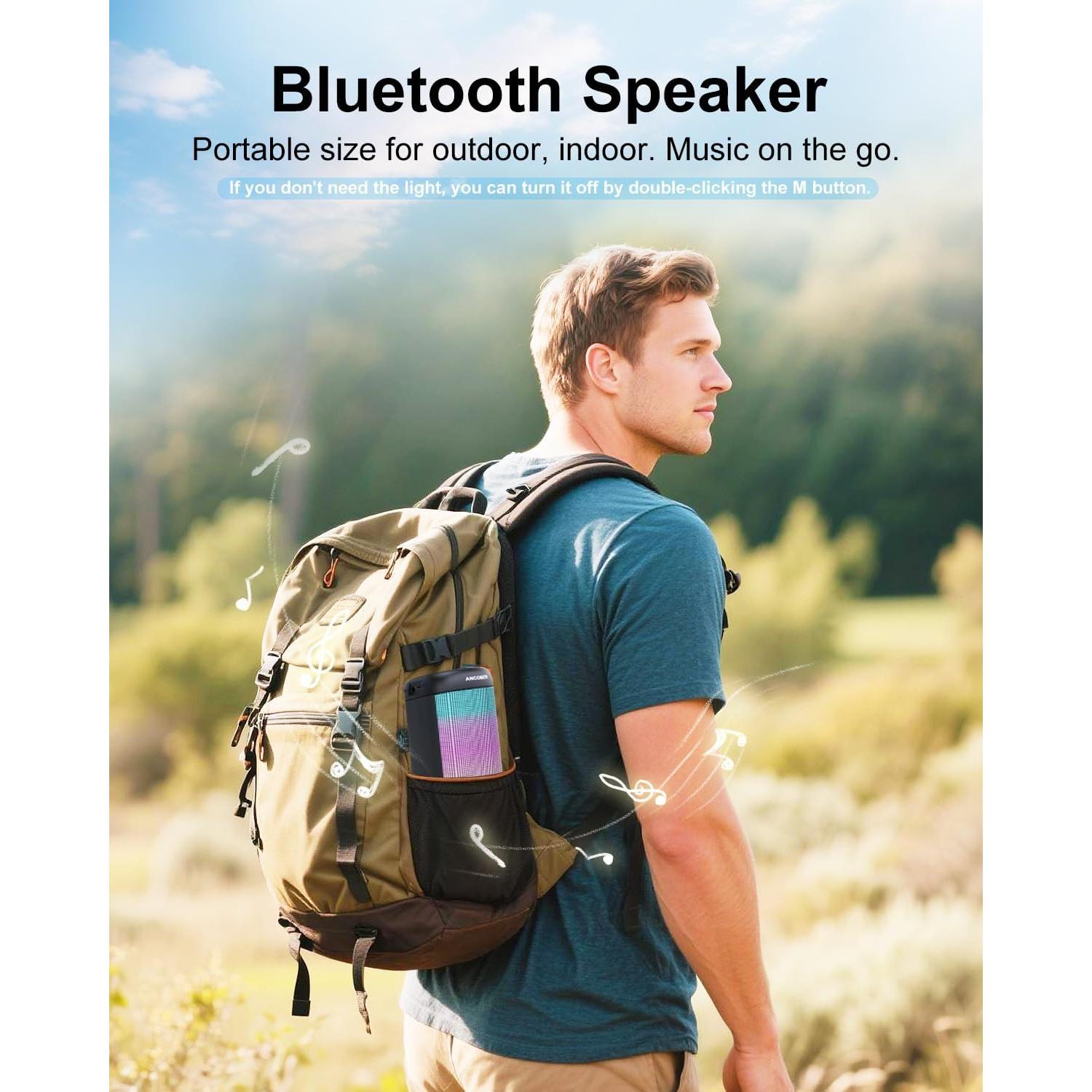 Altavoz Bluetooth Portátil ANCOBER 15W Impermeable IPX4