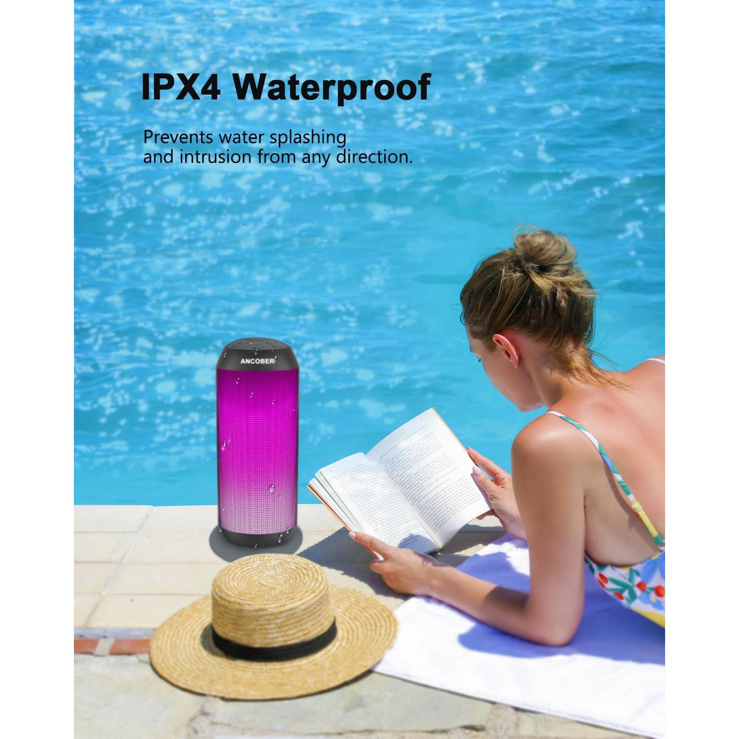 Altavoz Bluetooth Portátil ANCOBER 15W Impermeable IPX4