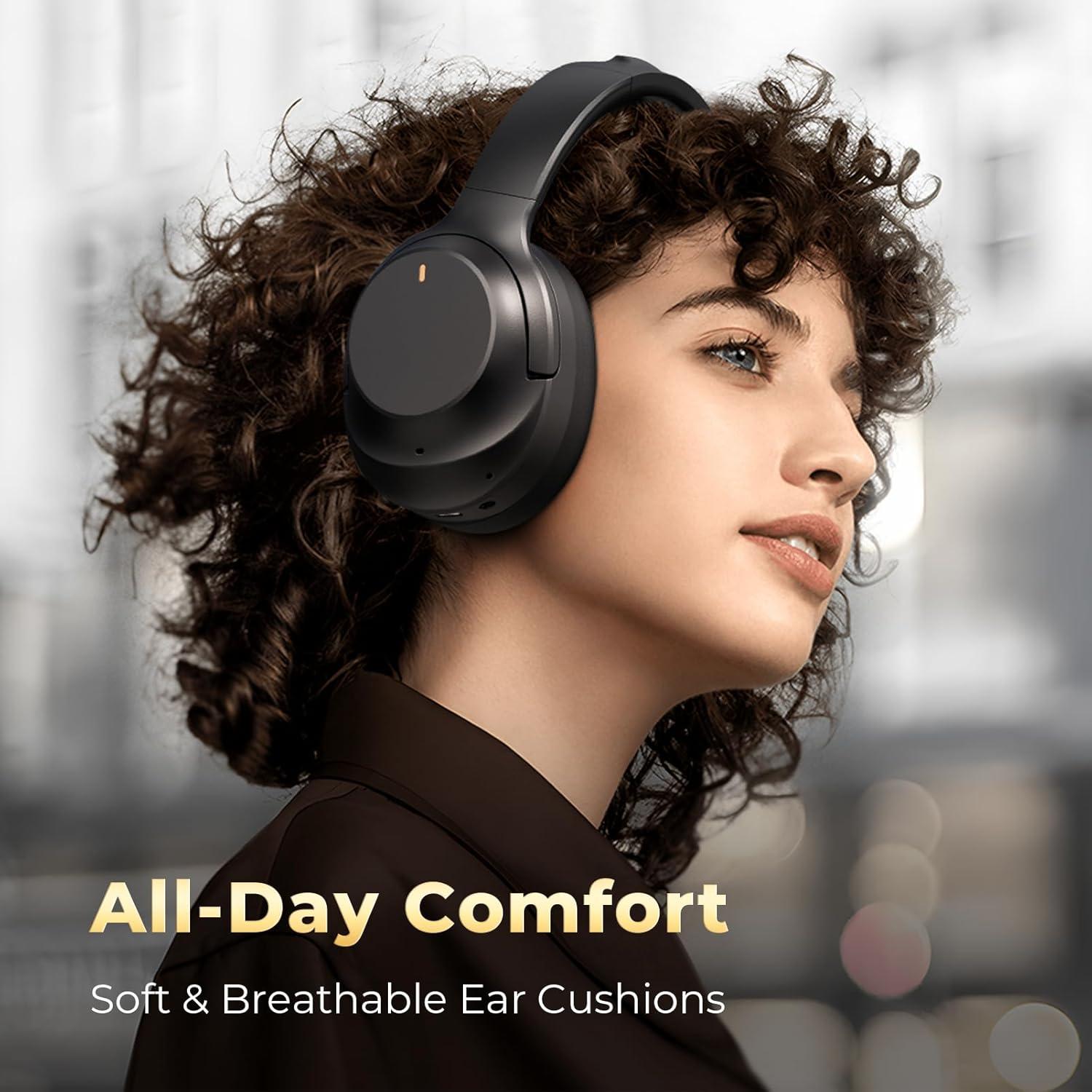 Auriculares Inalámbricos Bluetooth Vonaural con ANC y Micrófono