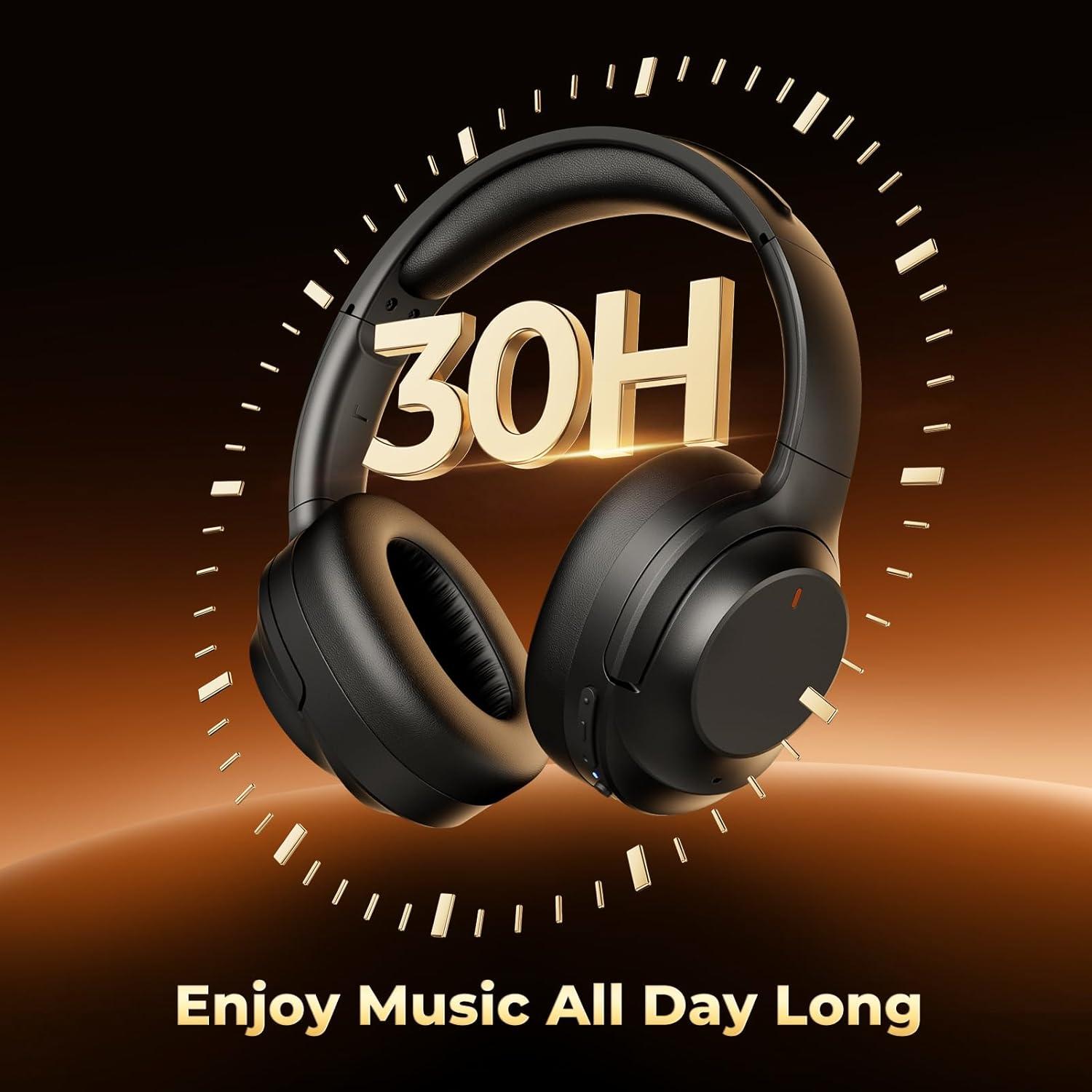 Auriculares Inalámbricos Bluetooth Vonaural con ANC y Micrófono