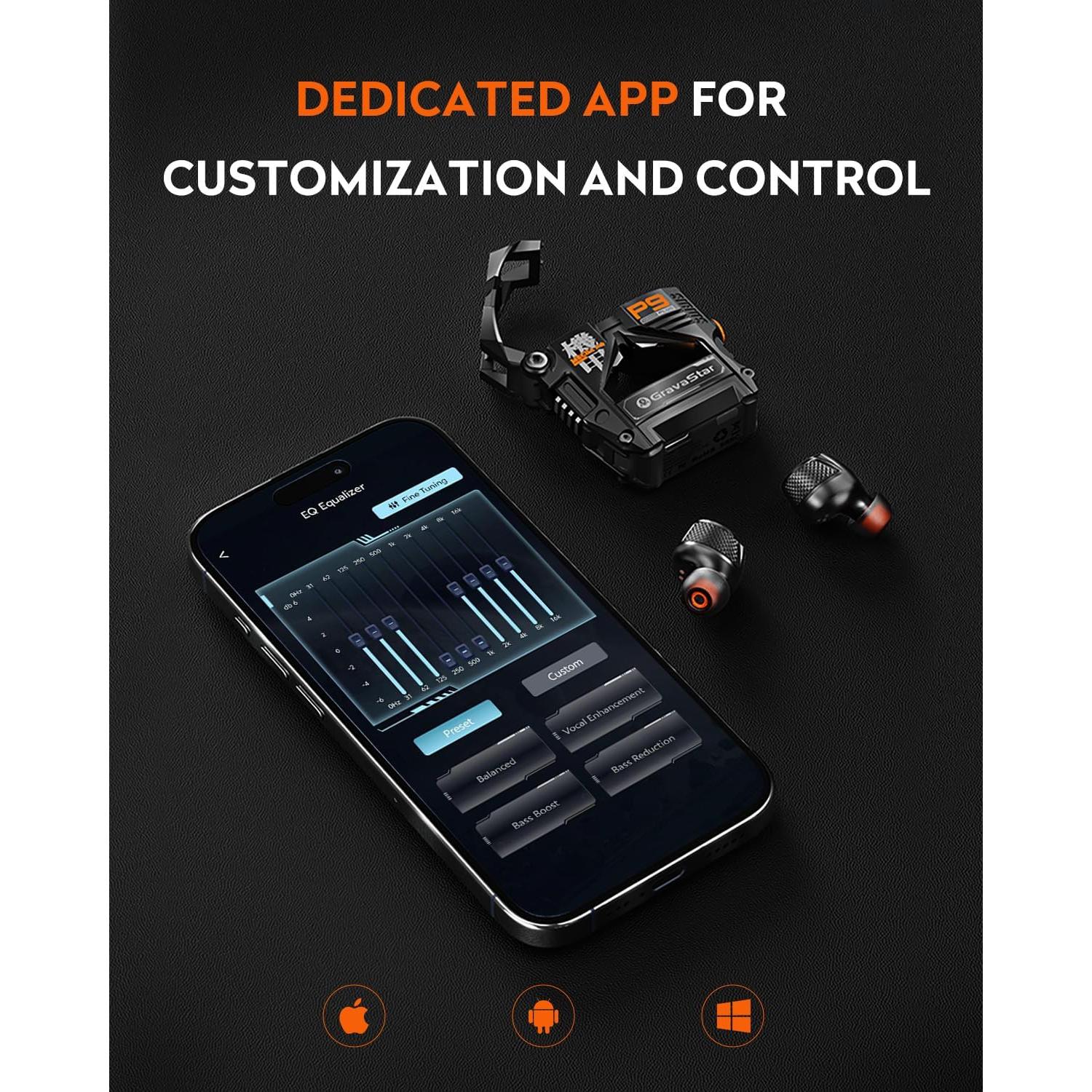 Auriculares Inalámbricos GravaStar Sirius Plus Bluetooth 5.3 ANC