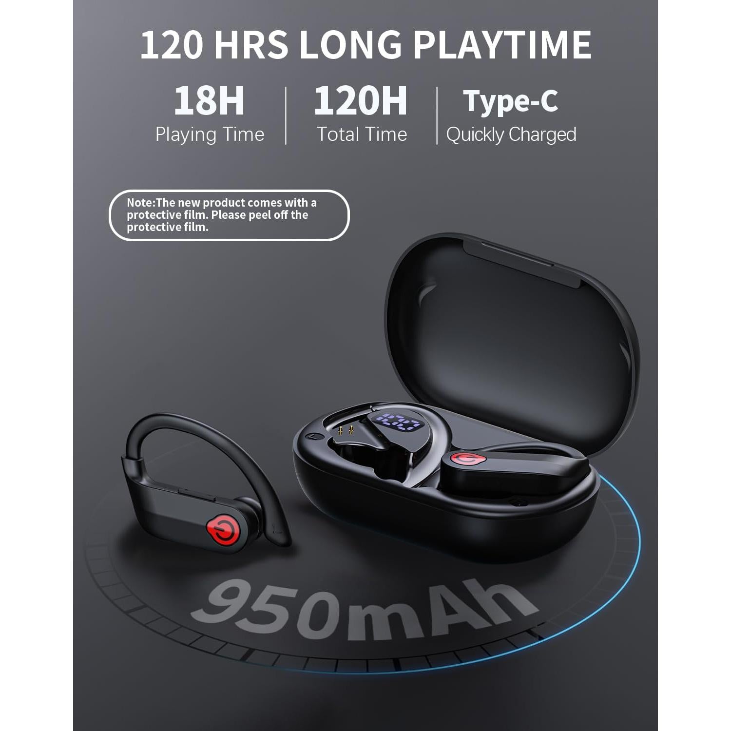 Auriculares Inalámbricos Bluetooth EUQQ Q63 con Cancelación de Ruido