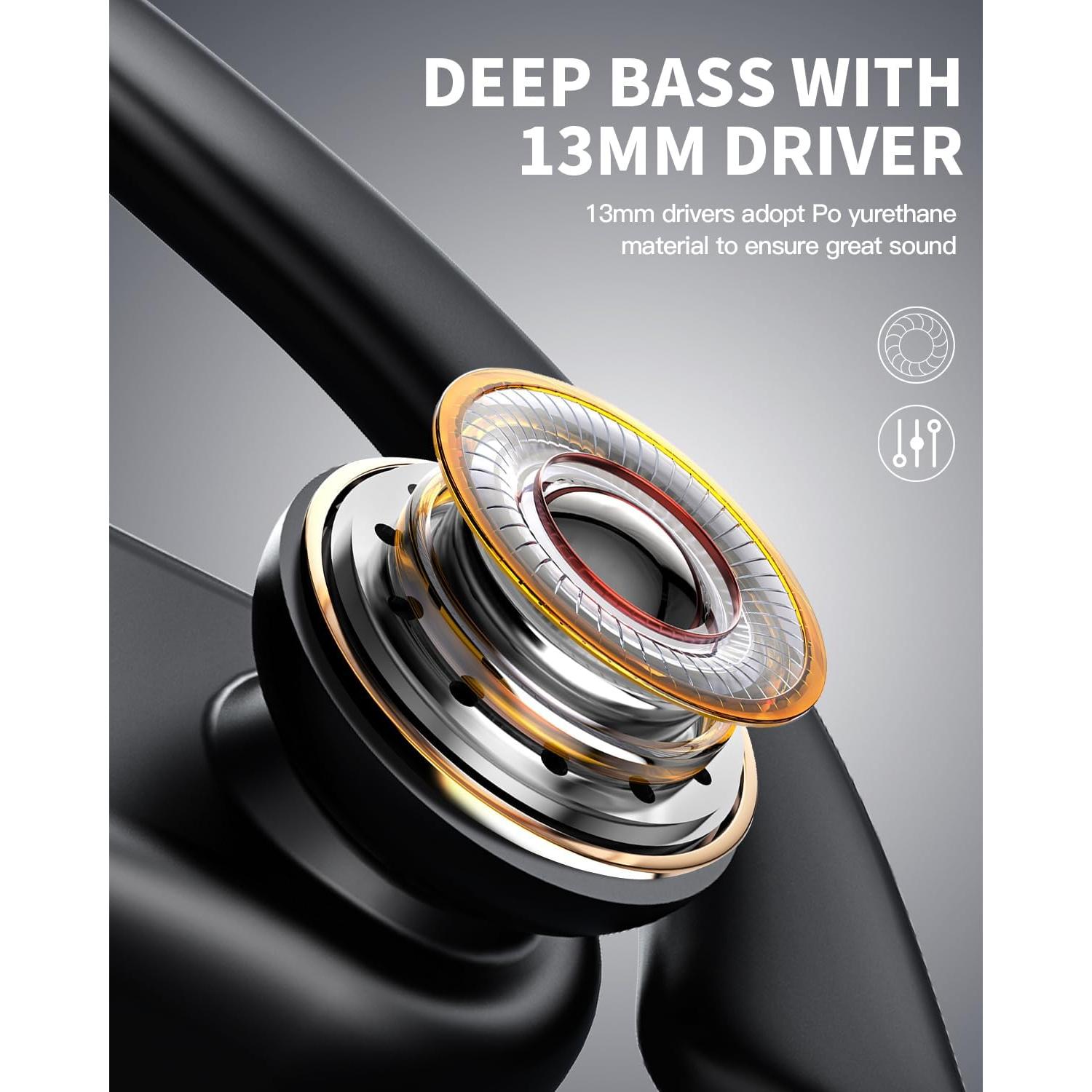 Auriculares Inalámbricos Bluetooth EUQQ Q63 con Cancelación de Ruido