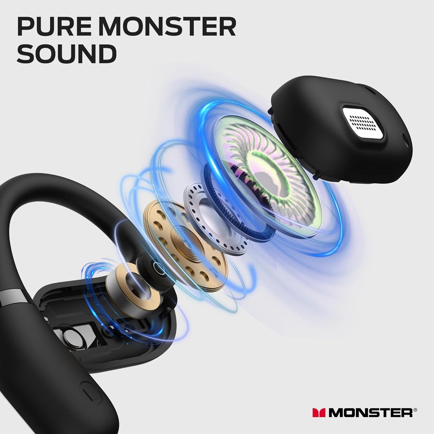 Auriculares Inalámbricos Monster AC317, Bluetooth 5.4, 24H Batería