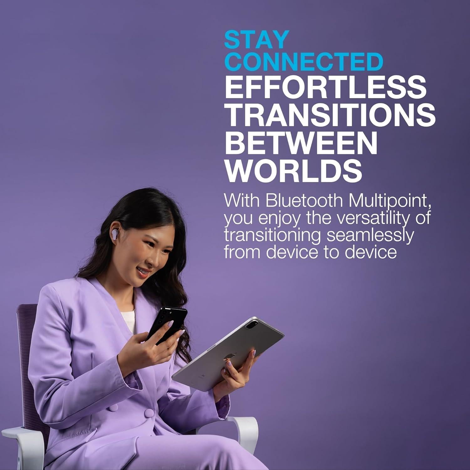 Auriculares Inalámbricos JLab Go Pods ANC Salvia - 26h Reproducción