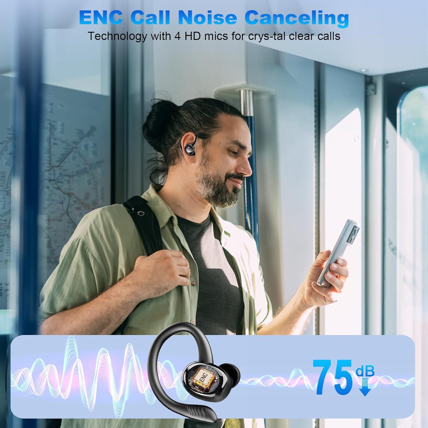 Auriculares Inalámbricos Hupoaf H87 Bluetooth 5.4 IP7 50H